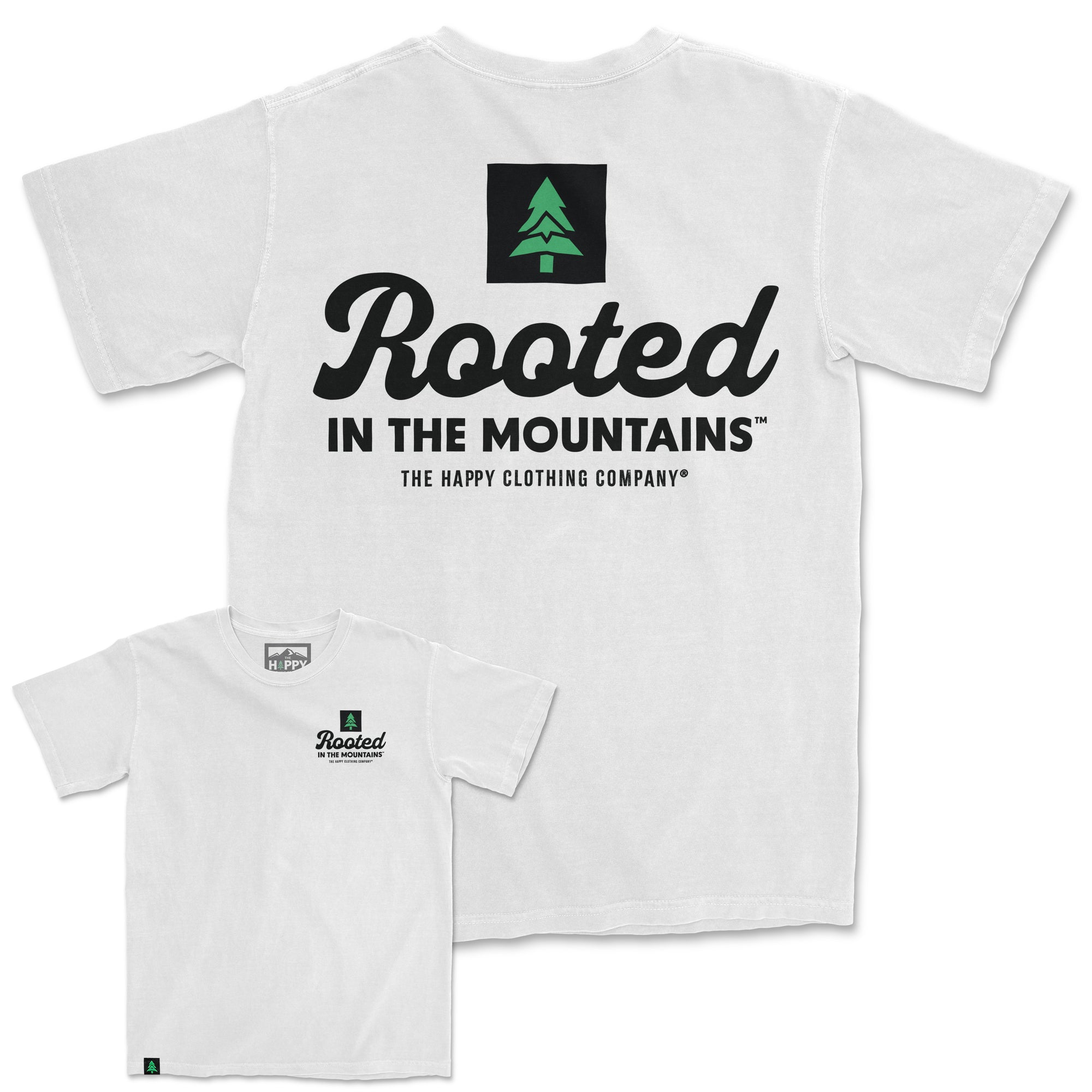 Rooted In The Mountains Nature-Dyed Tee - The Happy Clothing Company