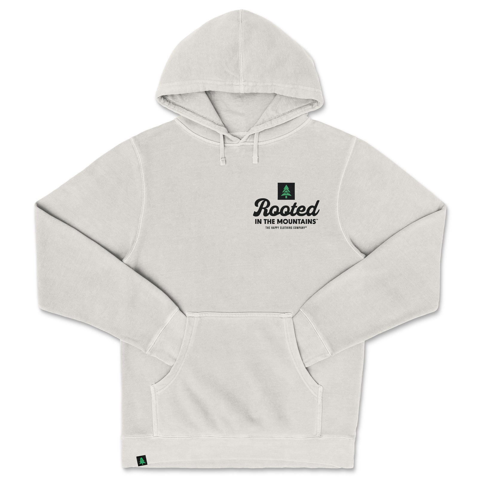 Rooted In The Mountains Nature-Dyed Unisex Hoodie - The Happy Clothing Company