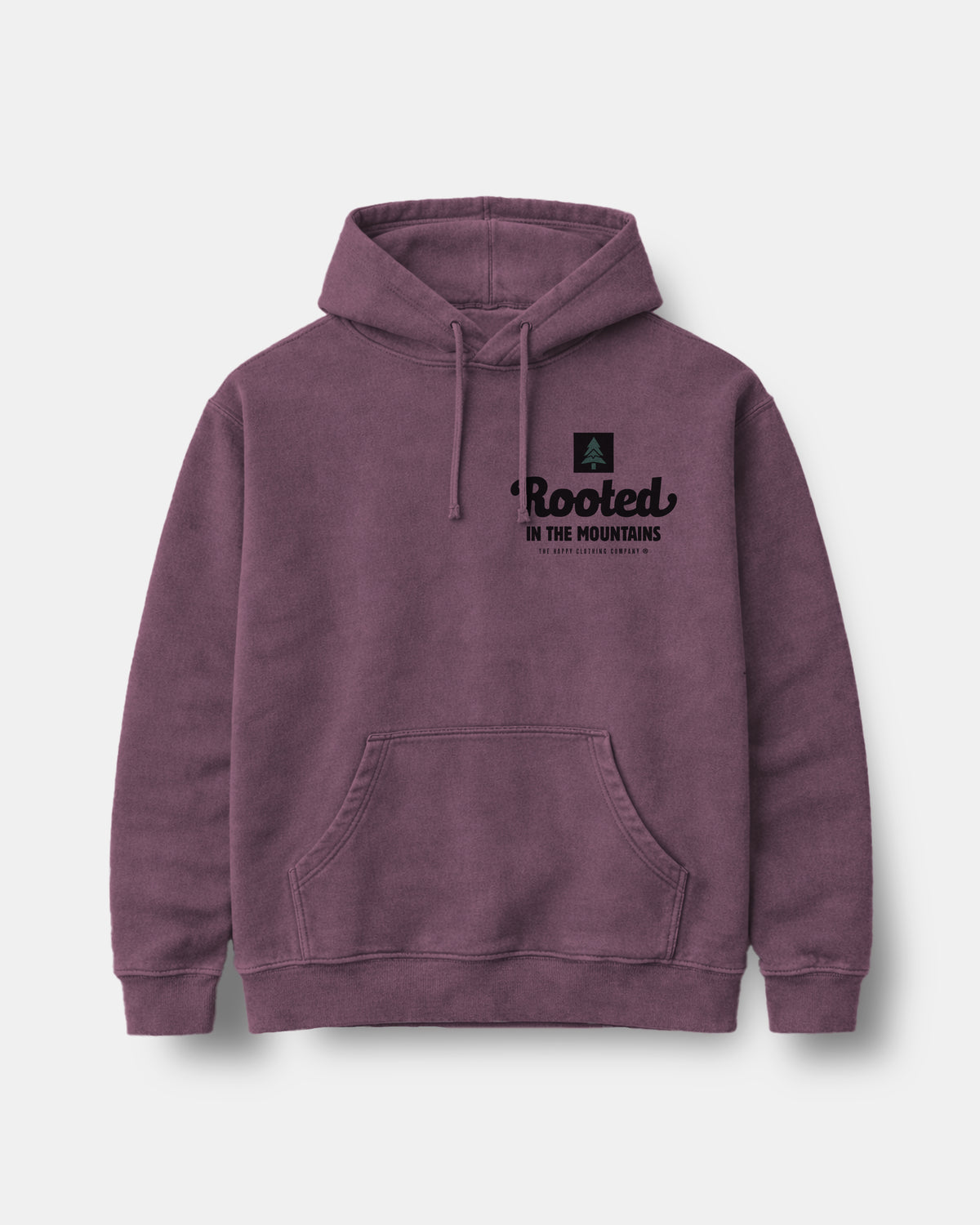 Rooted In The Mountains Nature-Dyed Unisex Hoodie - The Happy Clothing Company