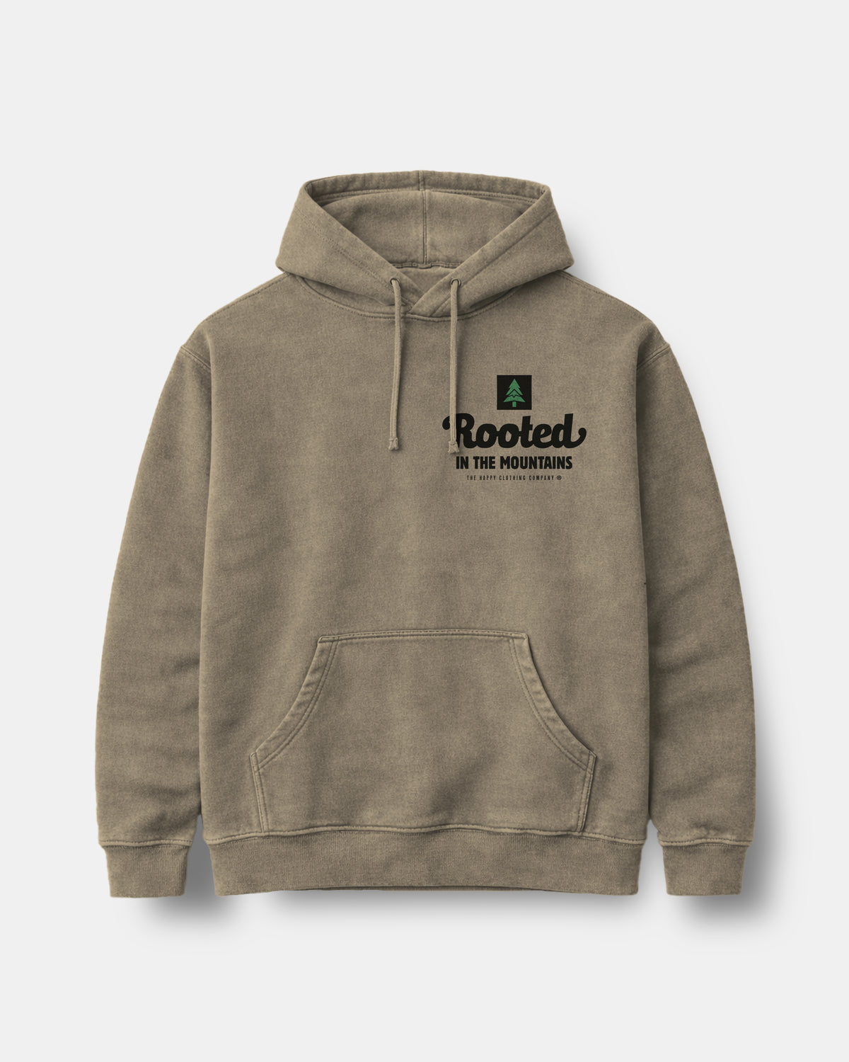 Rooted In The Mountains Nature-Dyed Unisex Hoodie - The Happy Clothing Company