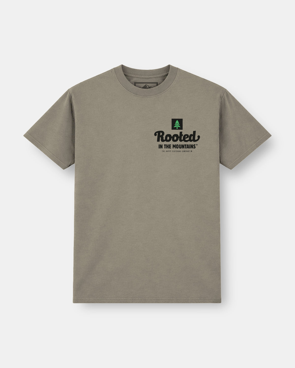 Rooted In The Mountains Heavy Cotton Tee - The Happy Clothing Company