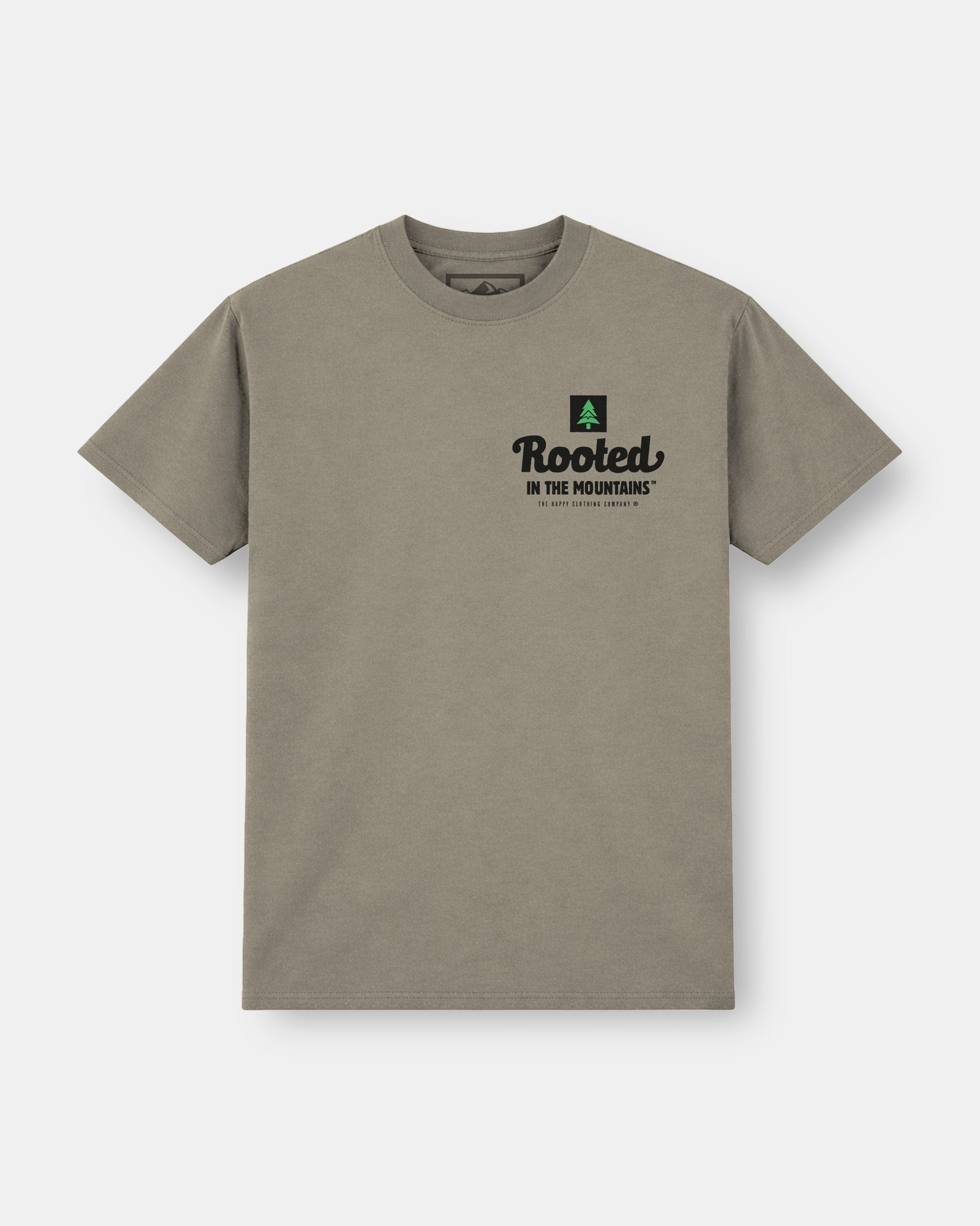 Rooted In The Mountains Heavy Cotton Tee - The Happy Clothing Company