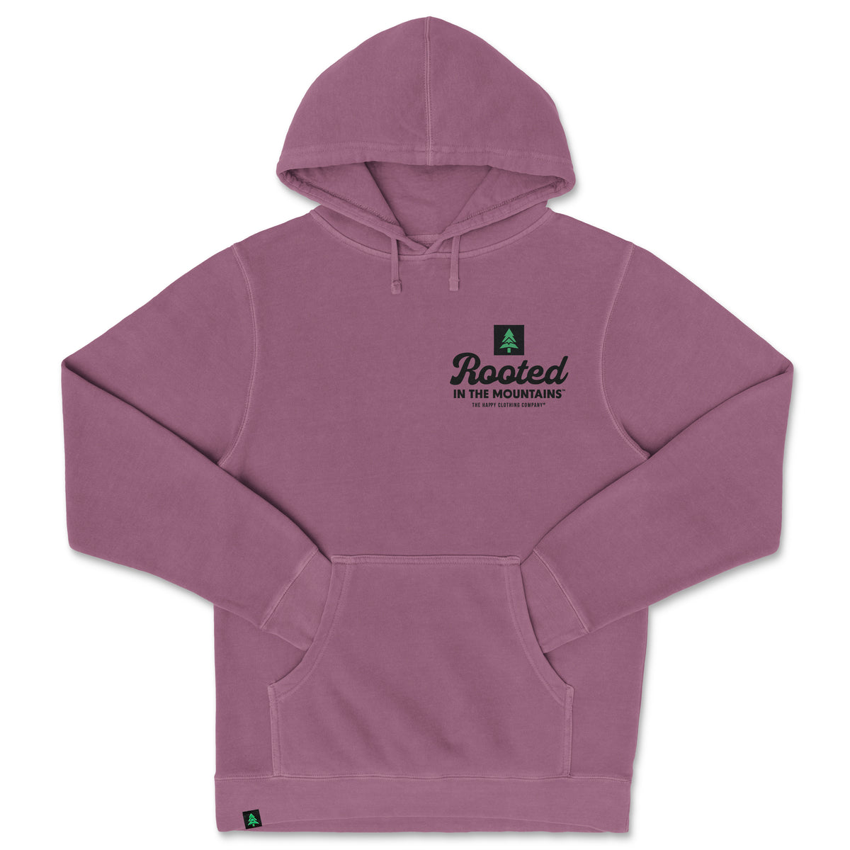 Rooted In The Mountains Nature-Dyed Unisex Hoodie - The Happy Clothing Company