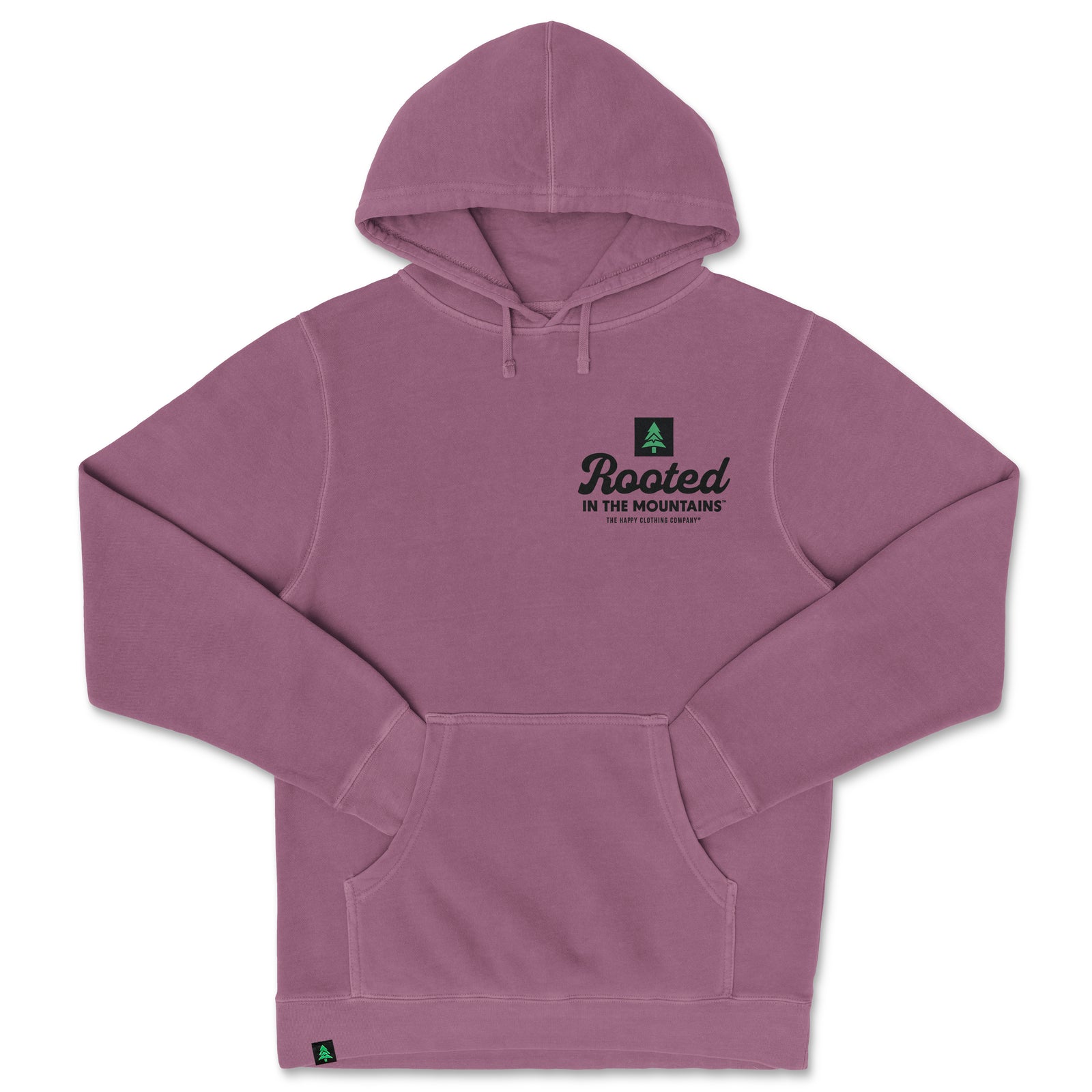 Rooted In The Mountains Nature-Dyed Unisex Hoodie - The Happy Clothing Company
