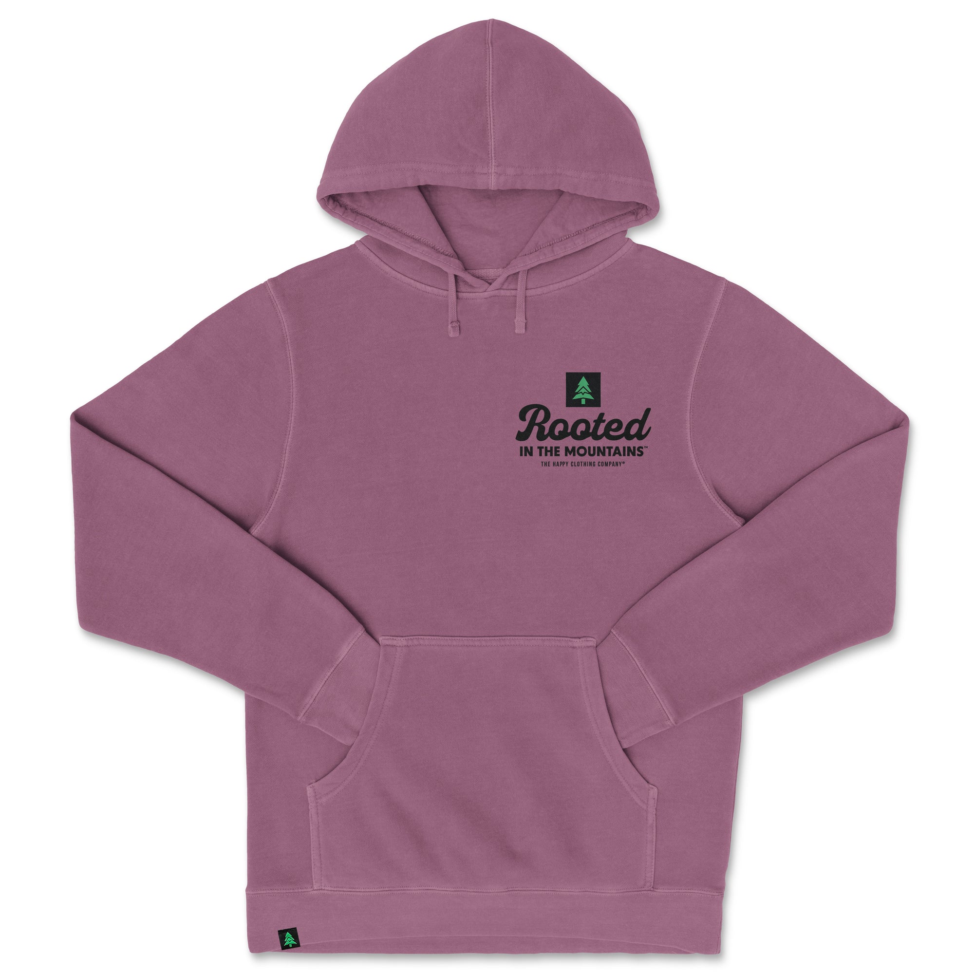 Rooted In The Mountains Nature-Dyed Unisex Hoodie - The Happy Clothing Company