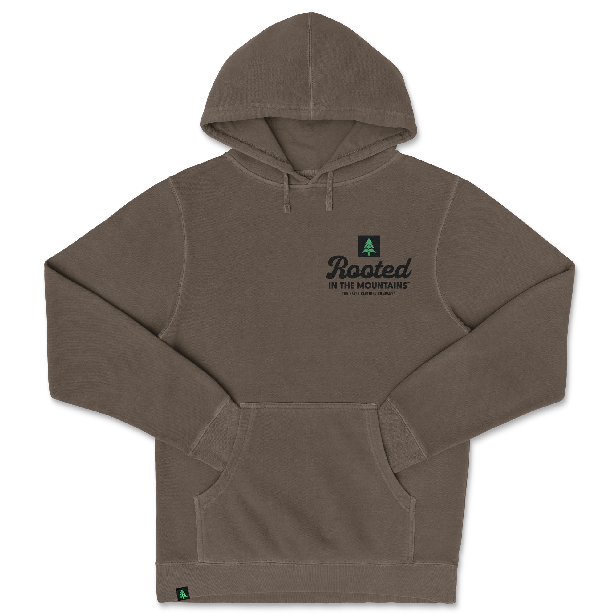 Rooted In The Mountains Nature-Dyed Unisex Hoodie - The Happy Clothing Company