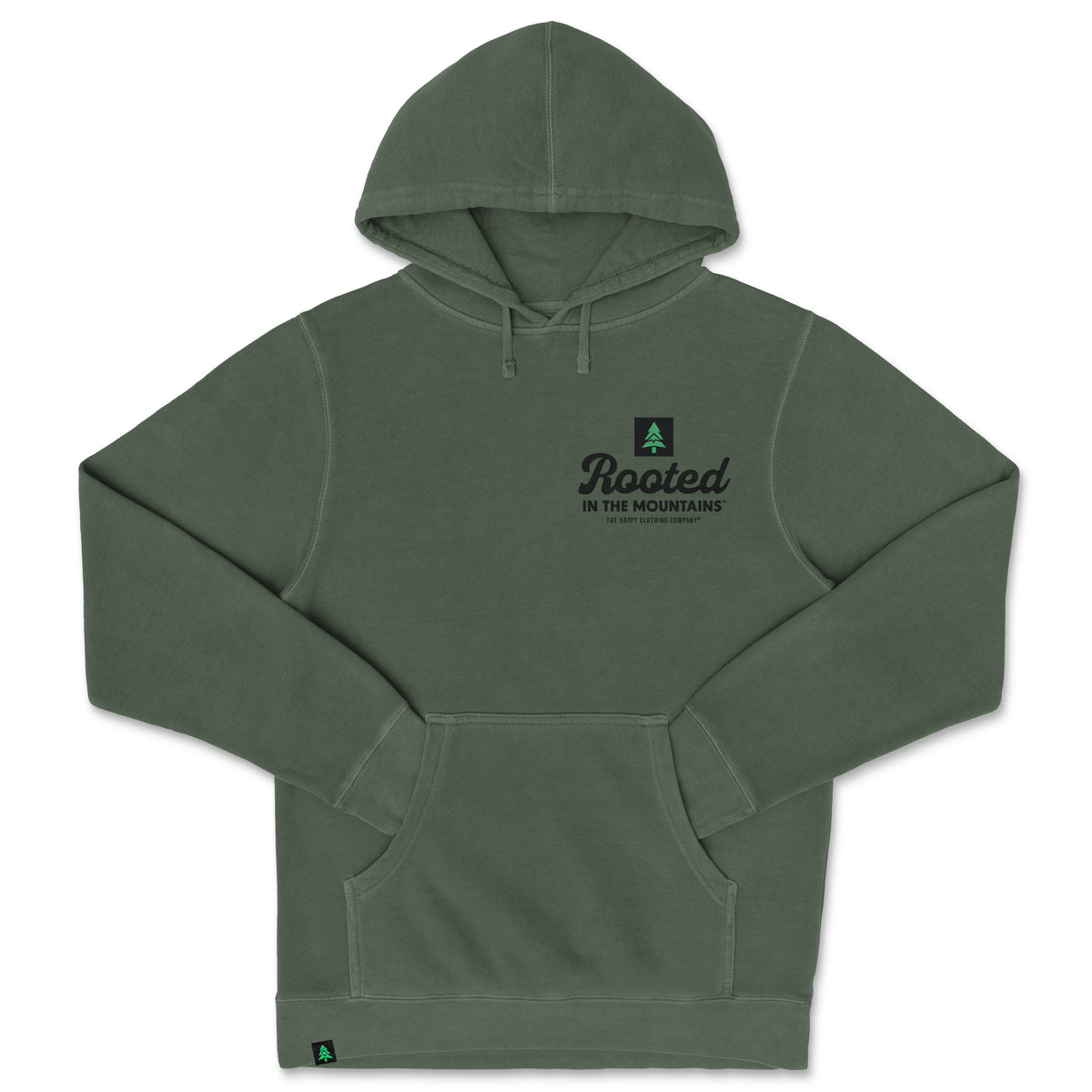 Rooted In The Mountains Nature-Dyed Unisex Hoodie - The Happy Clothing Company