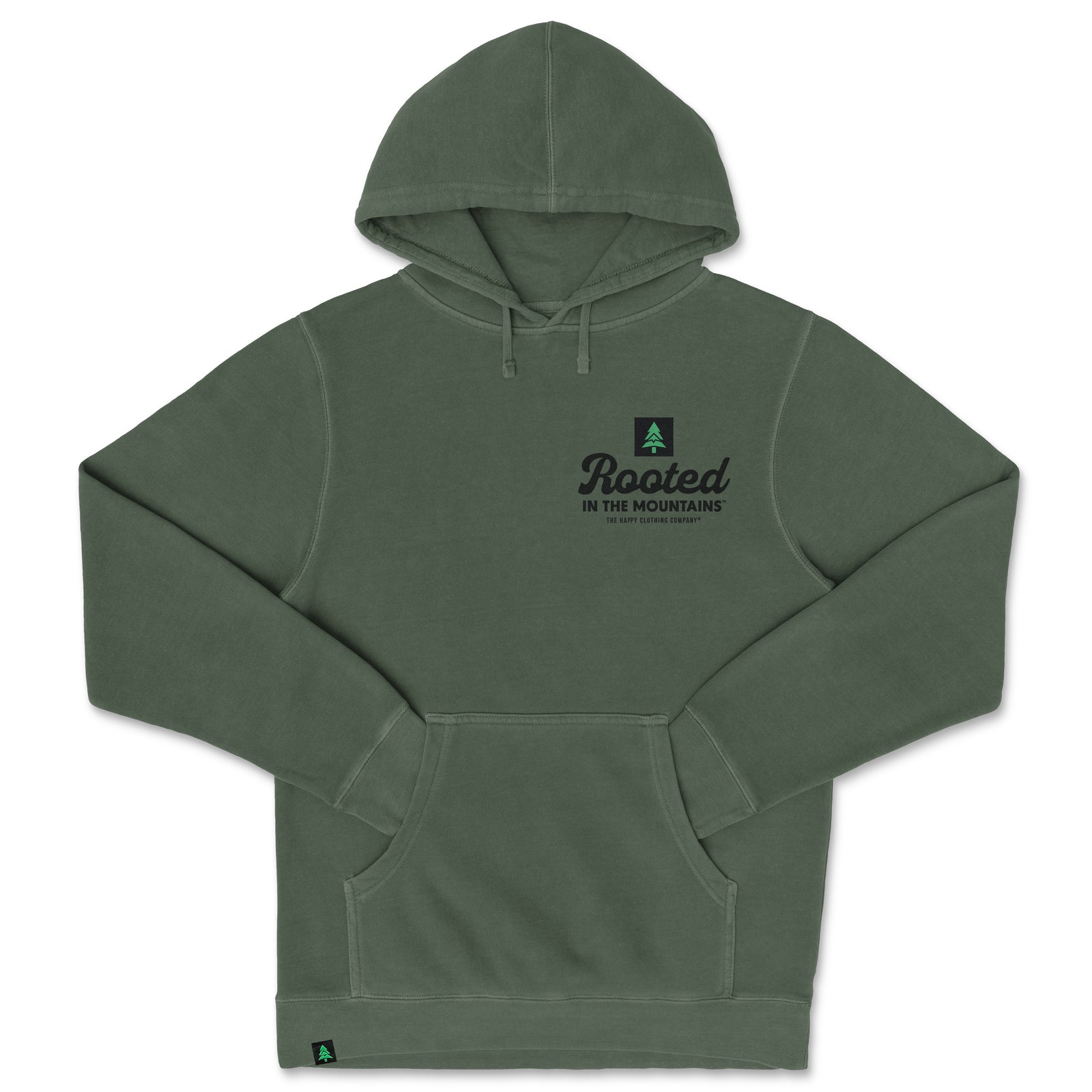 Rooted In The Mountains Nature-Dyed Unisex Hoodie - The Happy Clothing Company