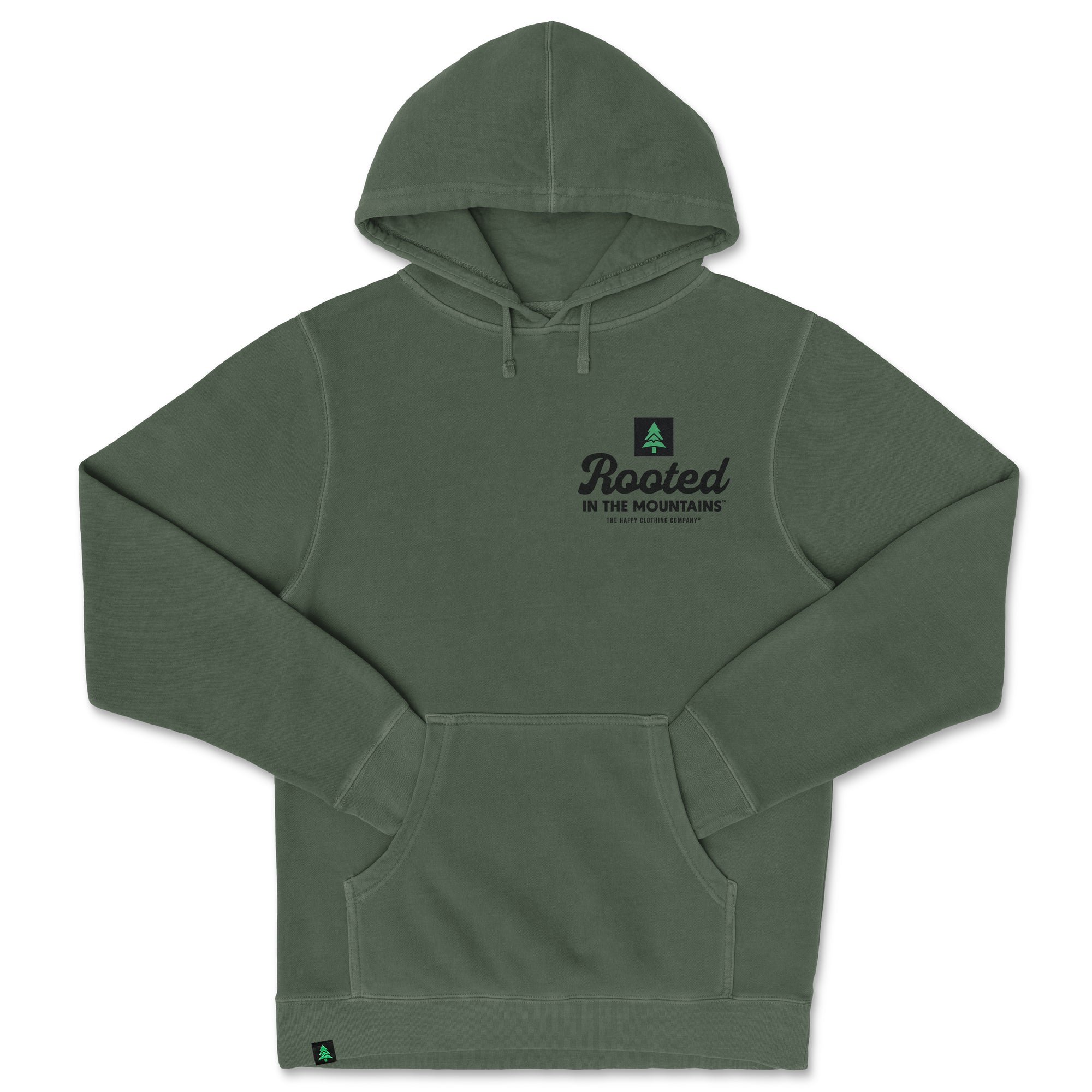 Rooted In The Mountains Nature-Dyed Unisex Hoodie - The Happy Clothing Company