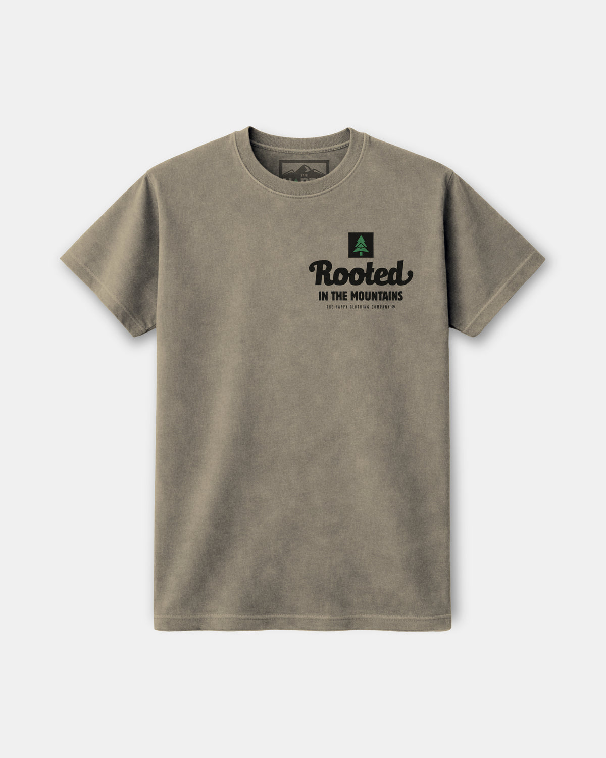 Rooted In The Mountains Nature-Dyed Tee - The Happy Clothing Company
