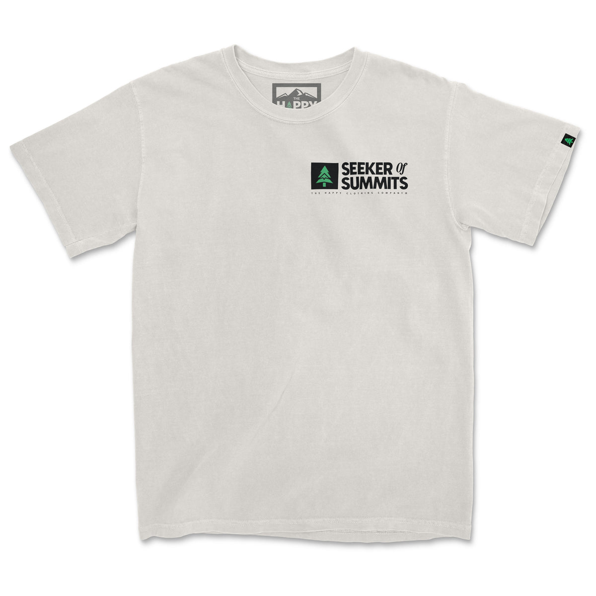 Seeker Of Summits Back Print 'Vintage Tee' | Oversized Heavyweight | - The Happy Clothing Company