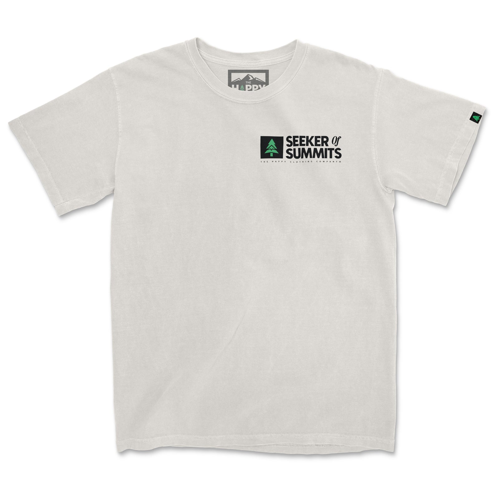 Seeker Of Summits Back Print 'Vintage Tee' | Oversized Heavyweight | - The Happy Clothing Company