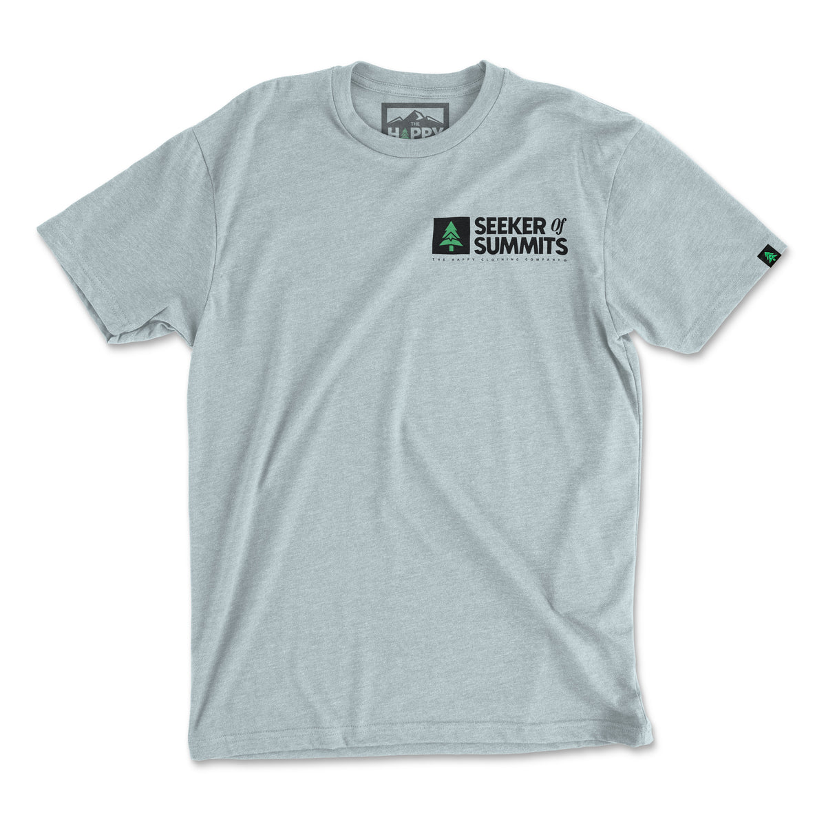 Seeker Of Summits Back Print 'Explorer Tee' | Lightweight Blend | - The Happy Clothing Company