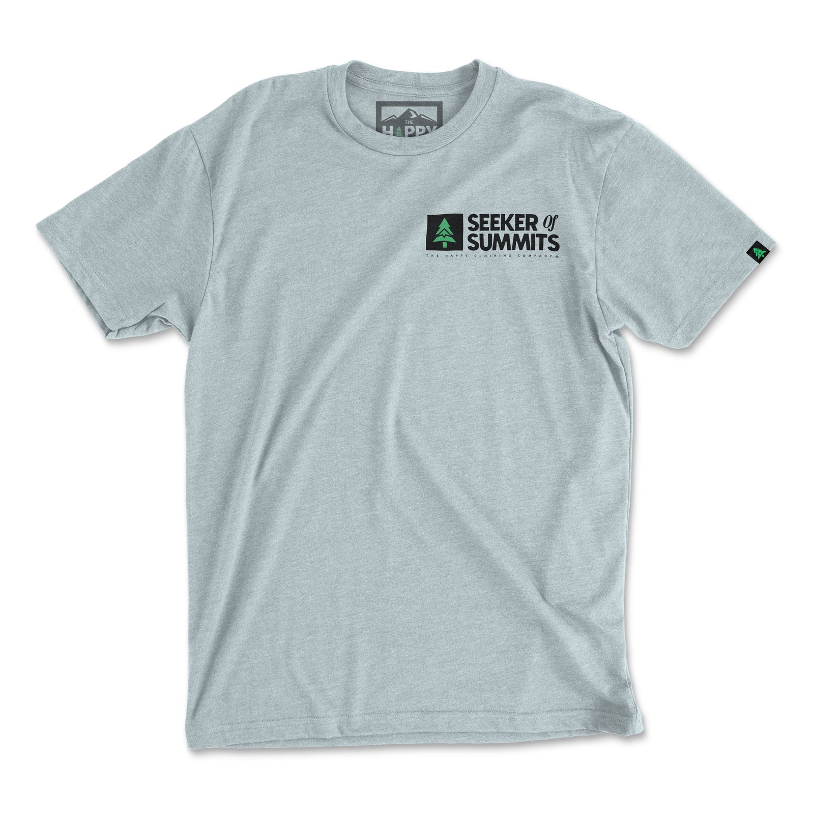 Seeker Of Summits Back Print 'Explorer Tee' | Lightweight Blend | - The Happy Clothing Company