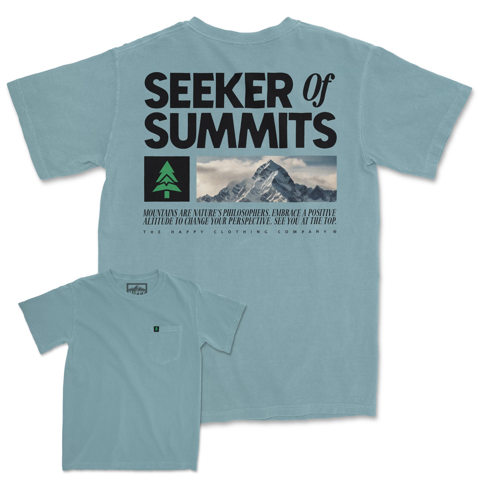 Seeker Of Summits Pigment-Dyed Pocket Tee