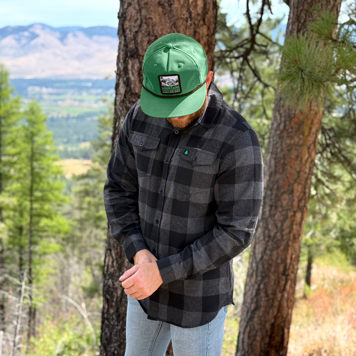 Basecamp Plaid Flannel | SLIM FIT | W / Mountain Tree - The Happy Clothing Company