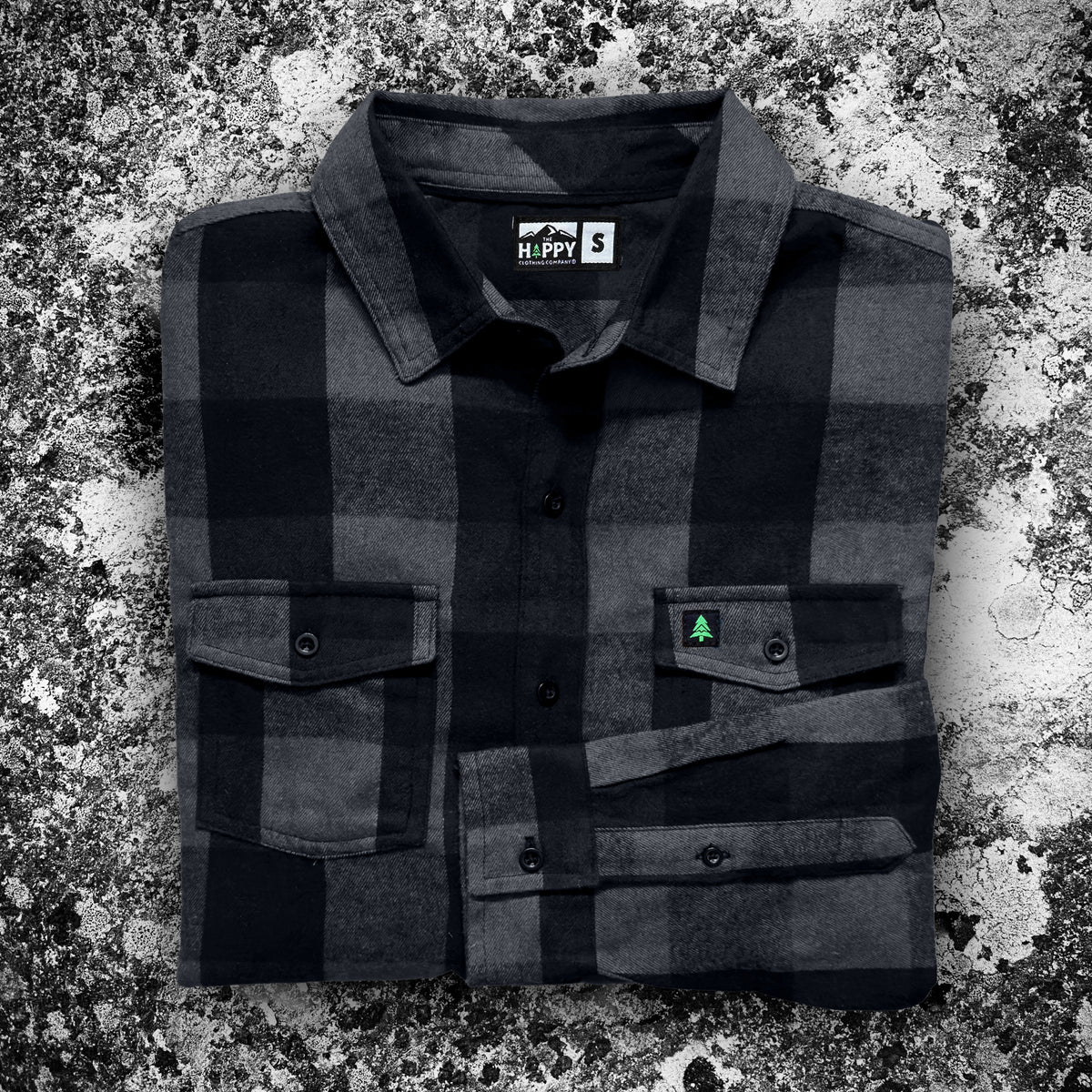 Basecamp Plaid Flannel | SLIM FIT | W / Mountain Tree - The Happy Clothing Company