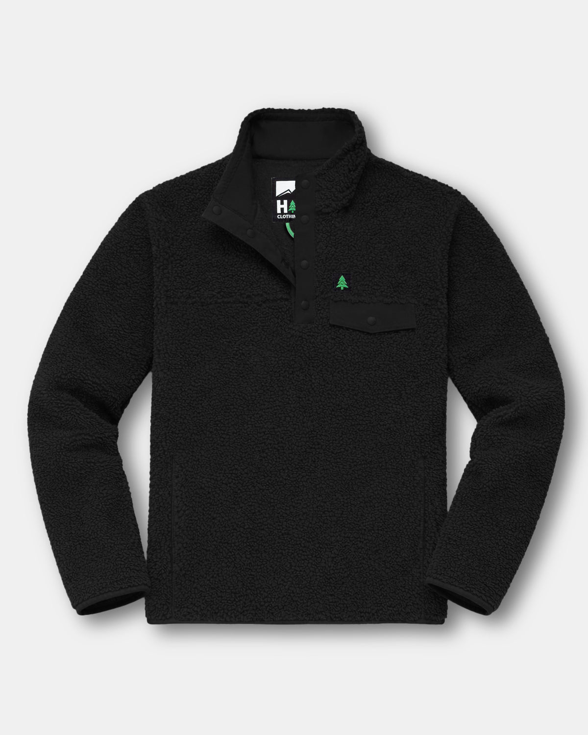 The Summit Quarter Snap Jacket W / Mountain Tree - The Happy Clothing Company