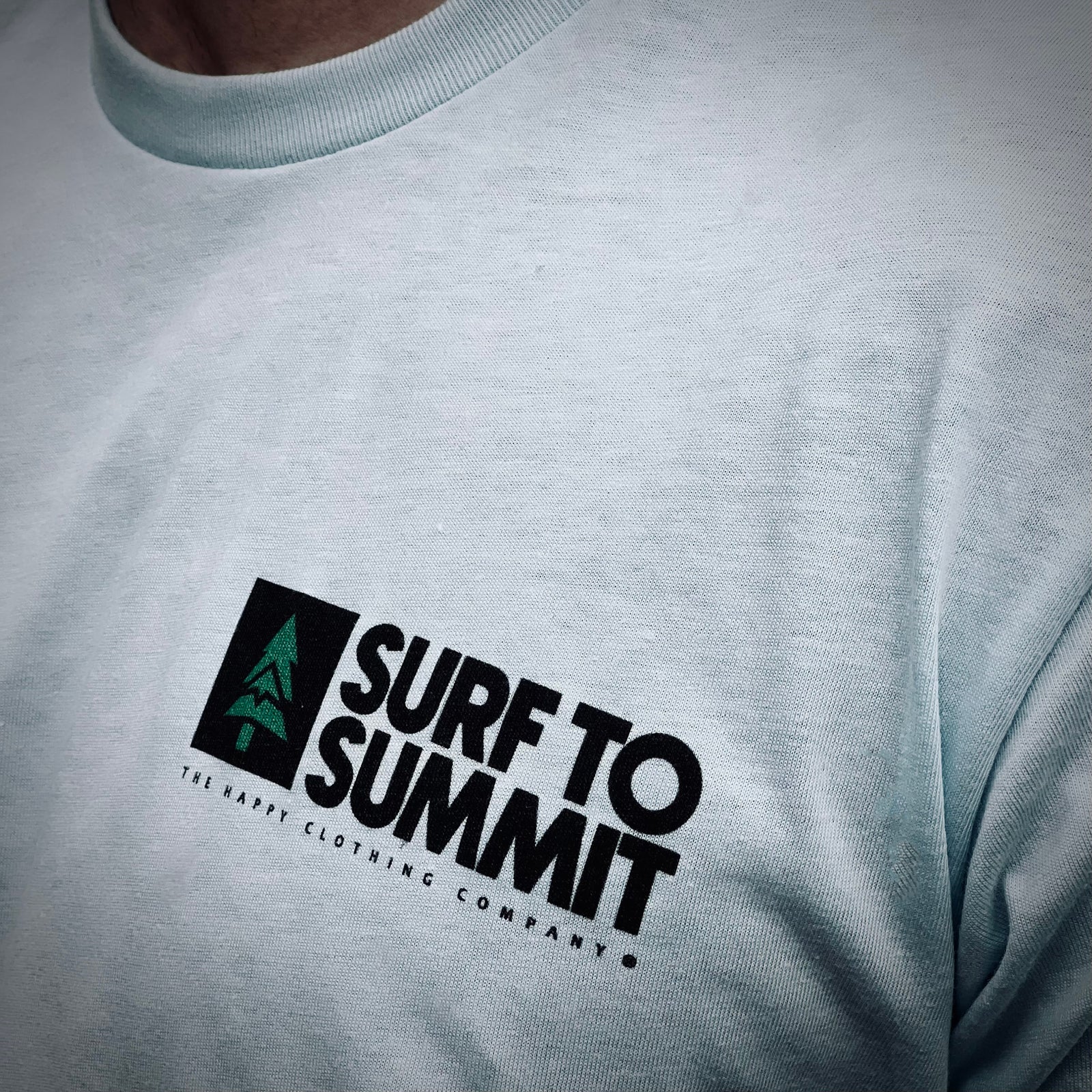Surf To Summit Back Print 'Explorer Tee' | Lightweight Blend | - The Happy Clothing Company