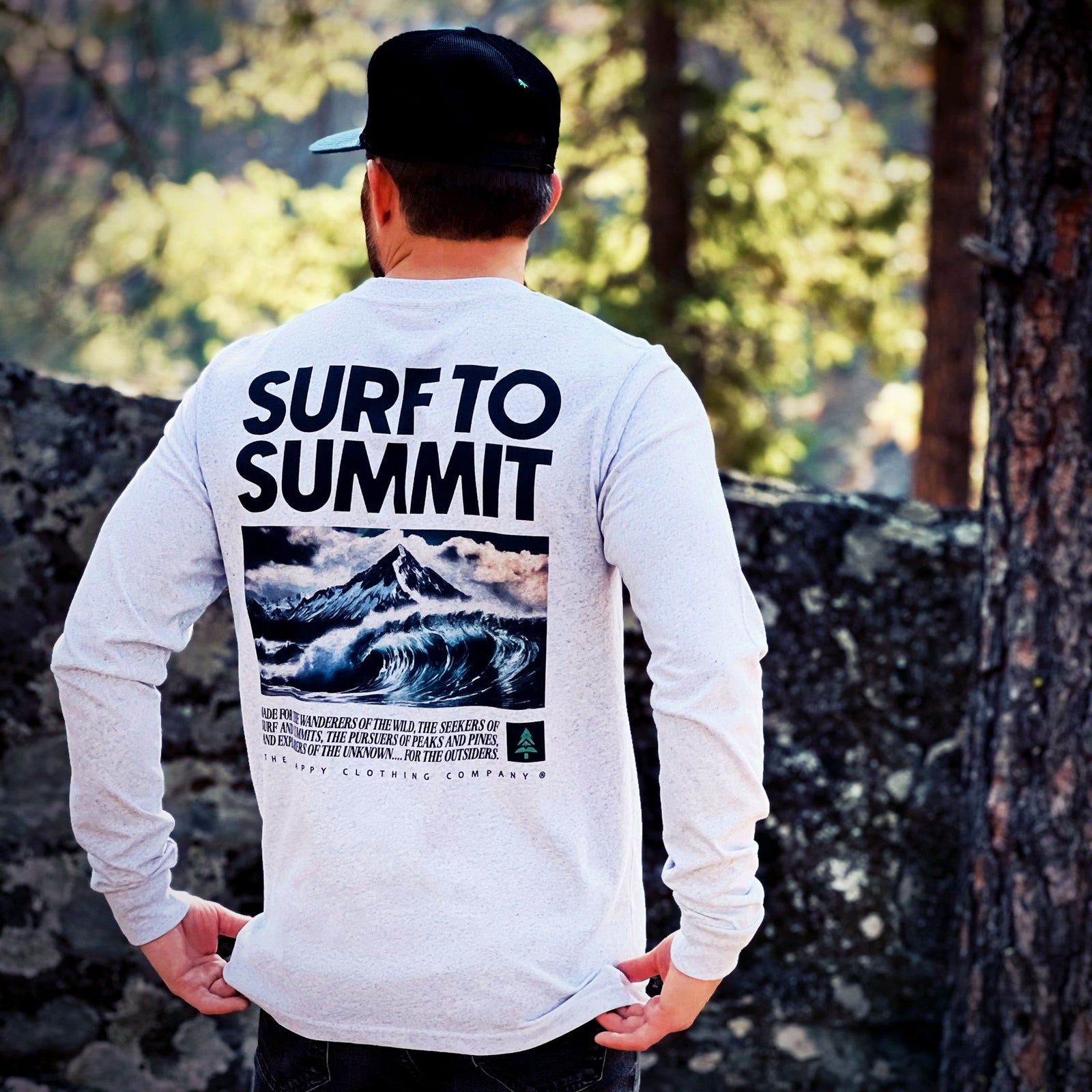 Surf To Summit 'Lifestyle Long Sleeve' | Premium Heavyweight | - The Happy Clothing Company