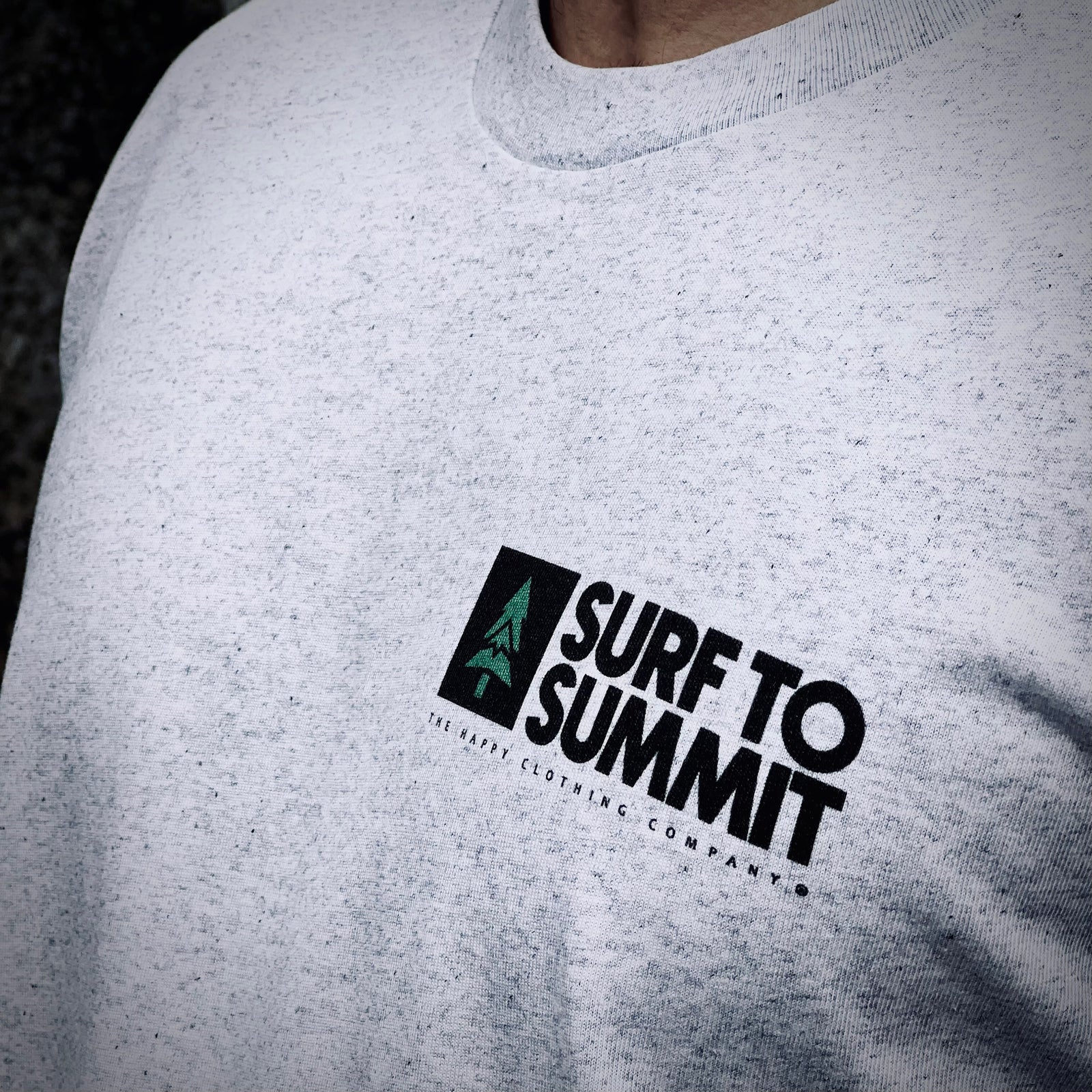 Surf To Summit Back Print 'Lifestyle Tee' | Premium Heavyweight | - The Happy Clothing Company