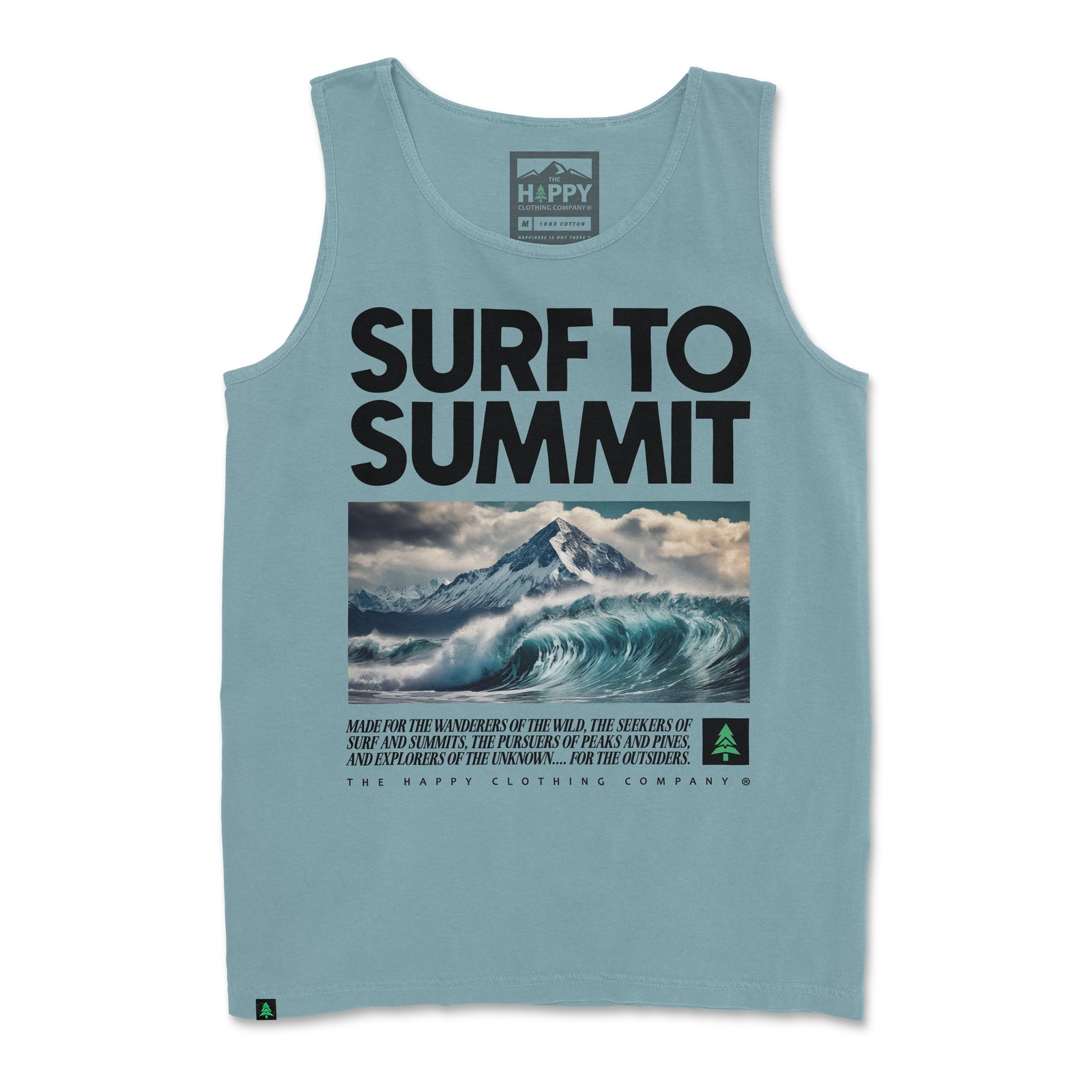 Surf To Summit Pigment-Dyed Tank - The Happy Clothing Company