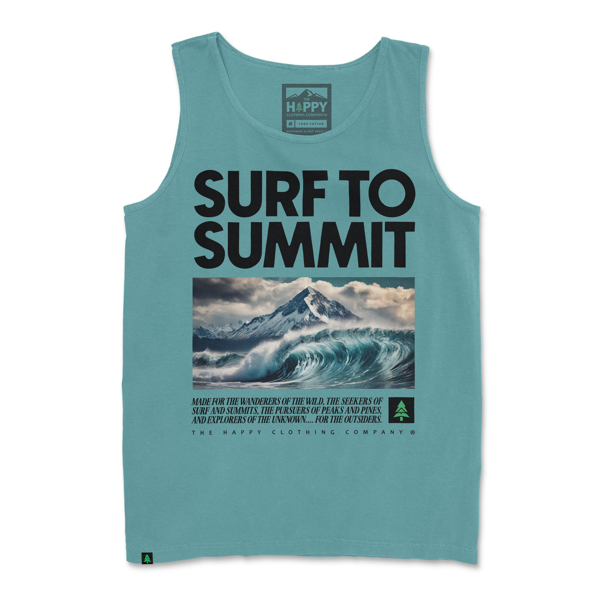 Surf To Summit Pigment-Dyed Tank - The Happy Clothing Company