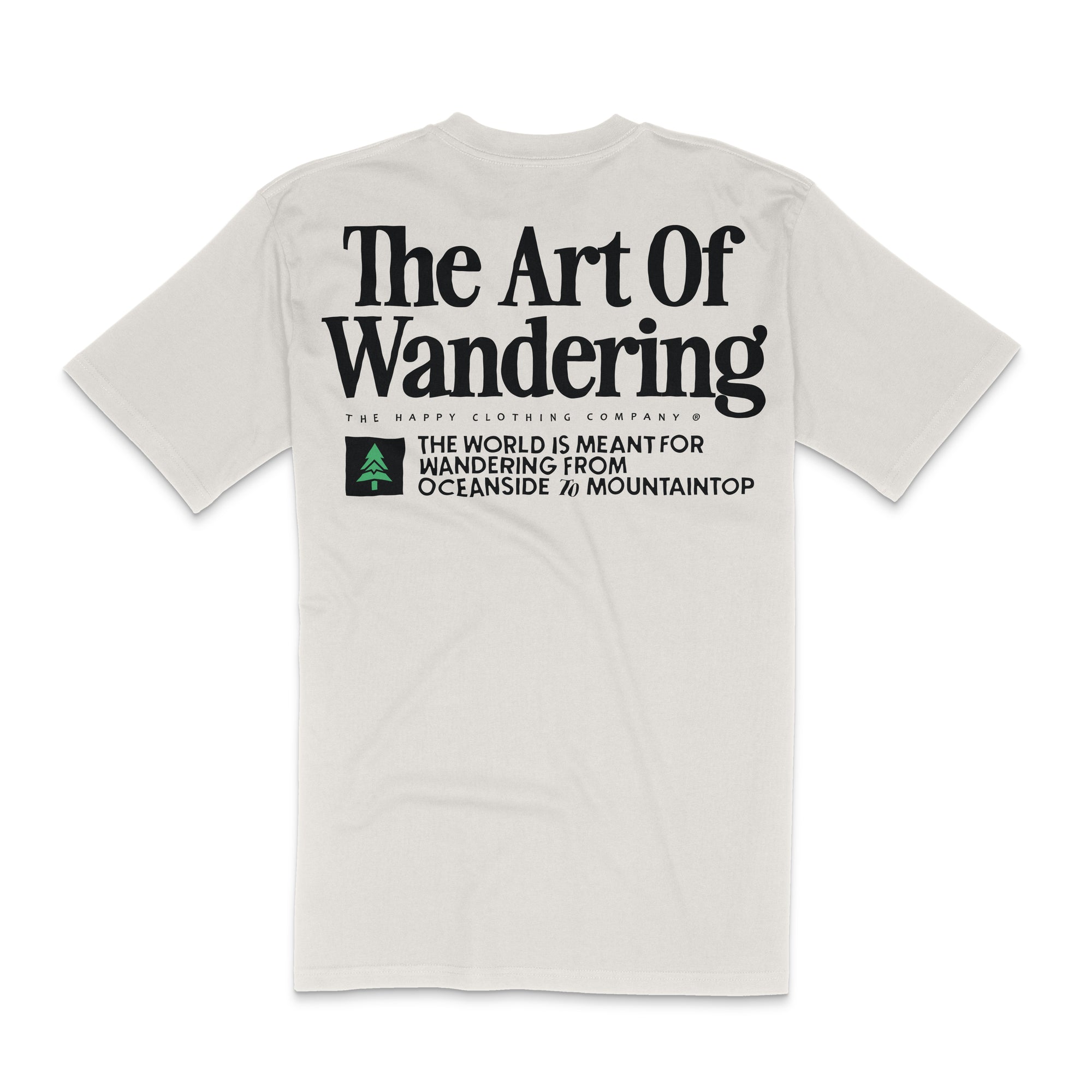 The Art Of Wandering Back Print 'Lifestyle Tee' | Premium Heavyweight |