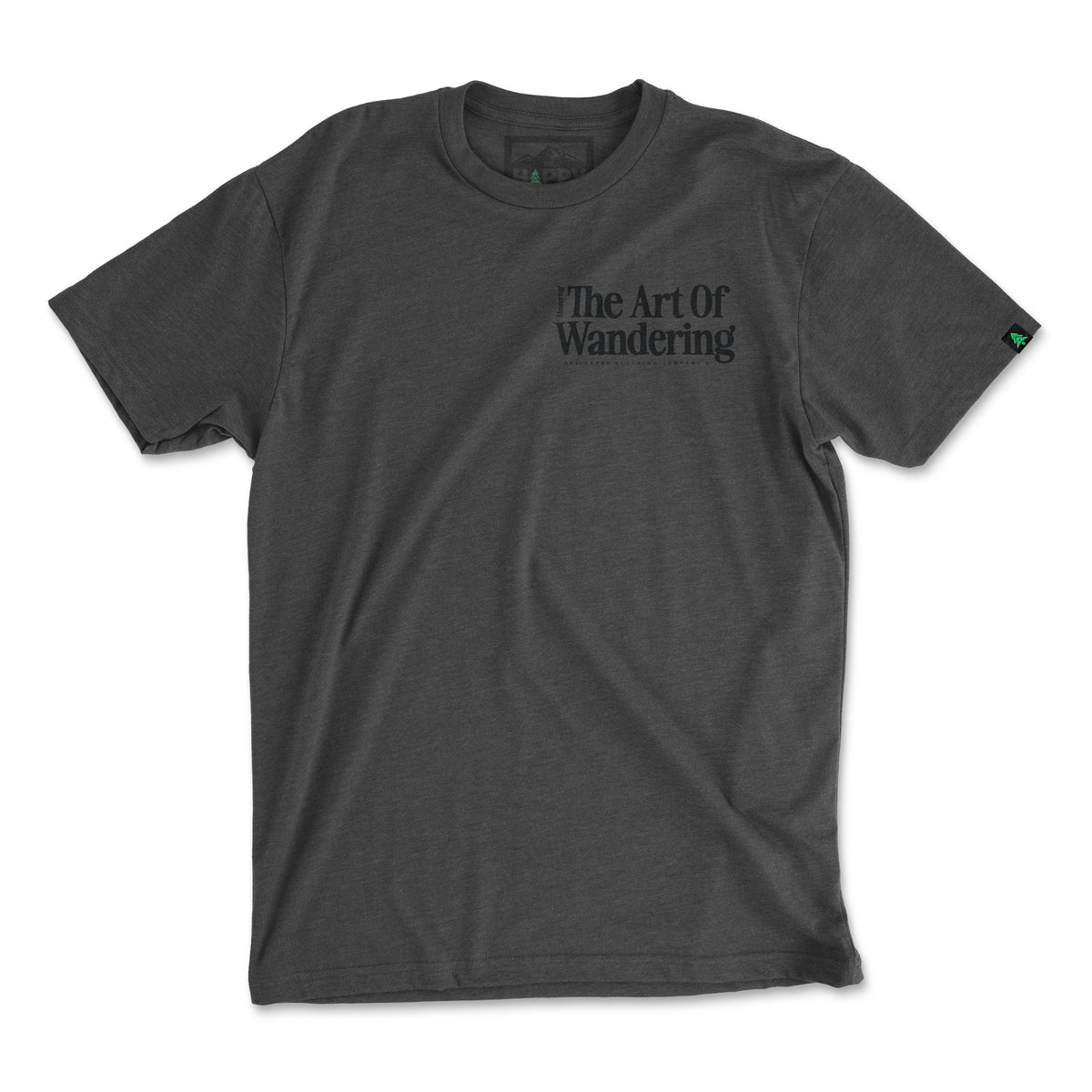 The Art Of Wandering Back Print 'Explorer Tee' | Lightweight Blend | - The Happy Clothing Company