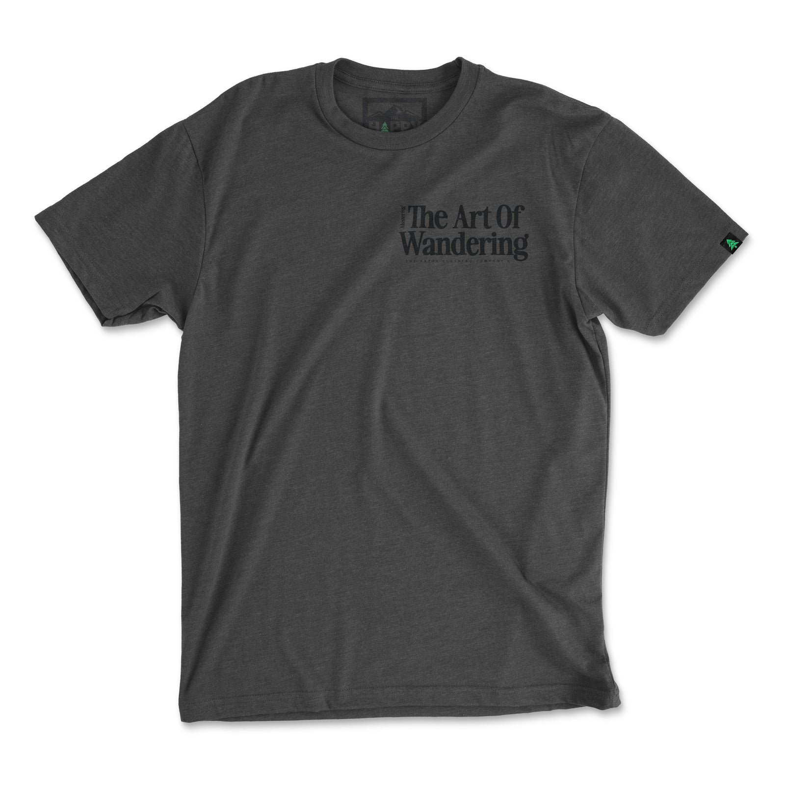 The Art Of Wandering Back Print 'Explorer Tee' | Lightweight Blend | - The Happy Clothing Company