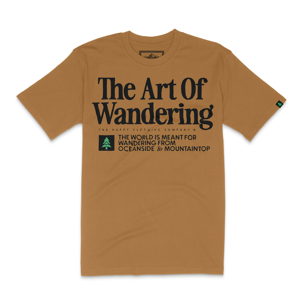 The Art Of Wandering 'Lifestyle Tee' | Premium Heavyweight | - The Happy Clothing Company
