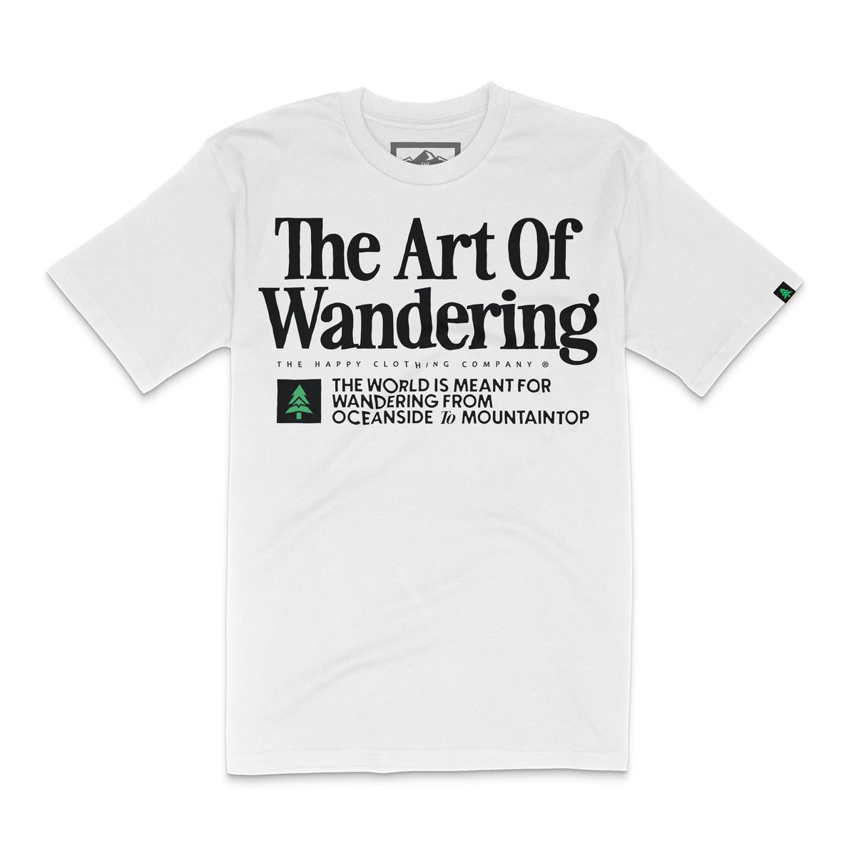 The Art Of Wandering 'Lifestyle Tee' | Premium Heavyweight | - The Happy Clothing Company