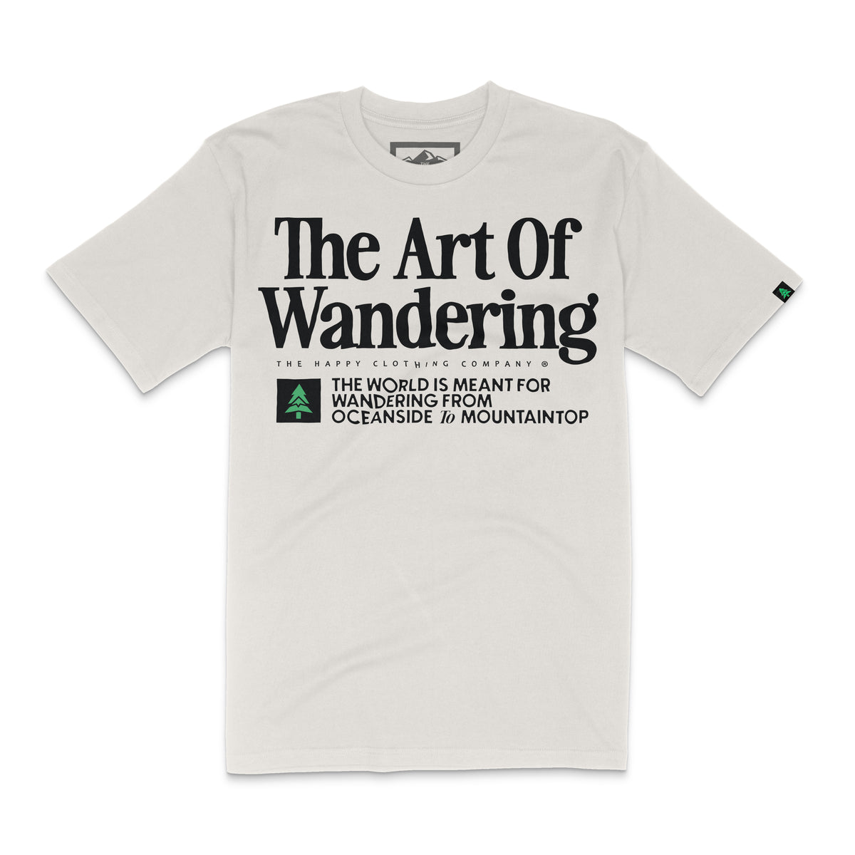 The Art Of Wandering 'Lifestyle Tee' | Premium Heavyweight | - The Happy Clothing Company