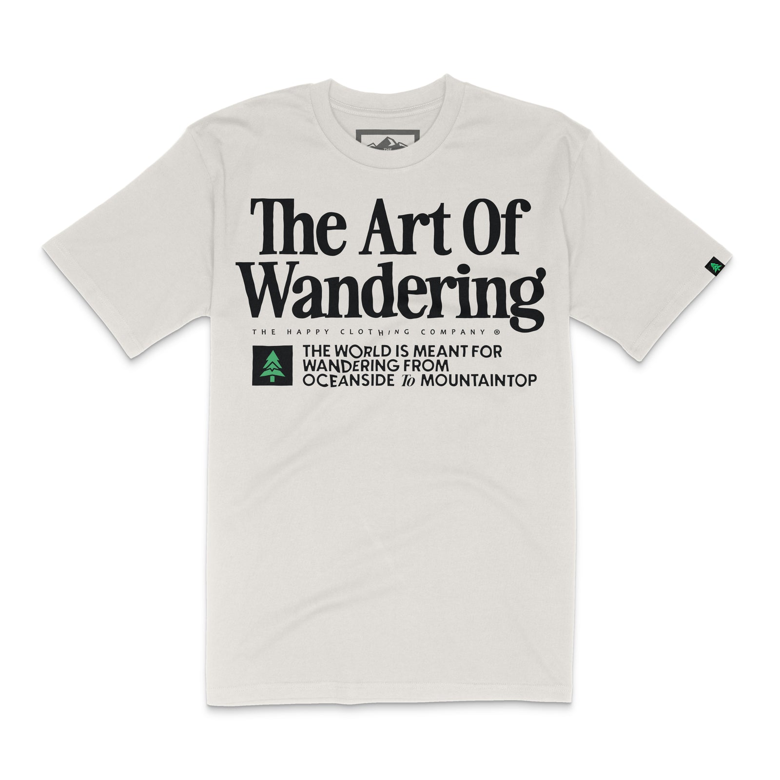 The Art Of Wandering 'Lifestyle Tee' | Premium Heavyweight | - The Happy Clothing Company