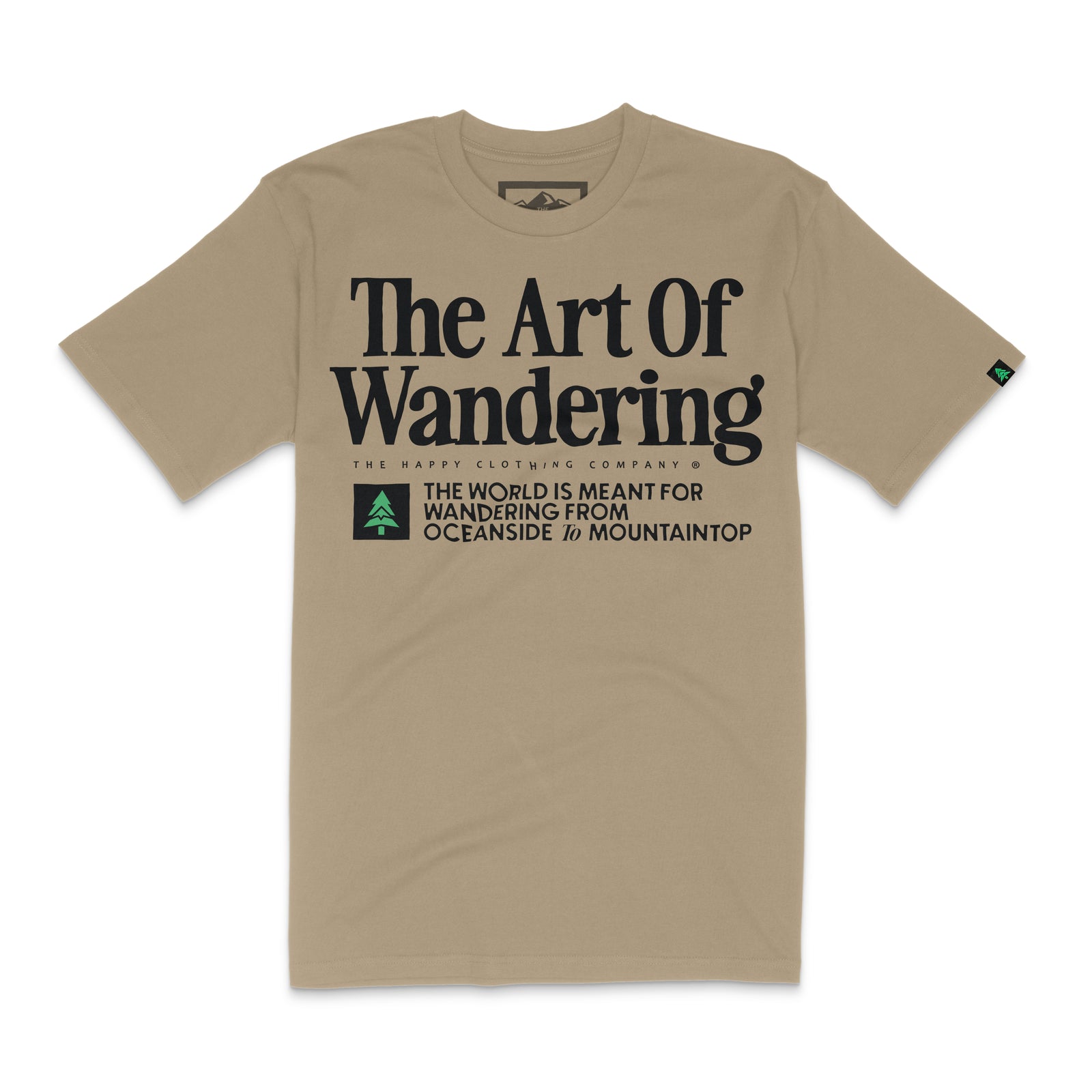 The Art Of Wandering 'Lifestyle Tee' | Premium Heavyweight | - The Happy Clothing Company