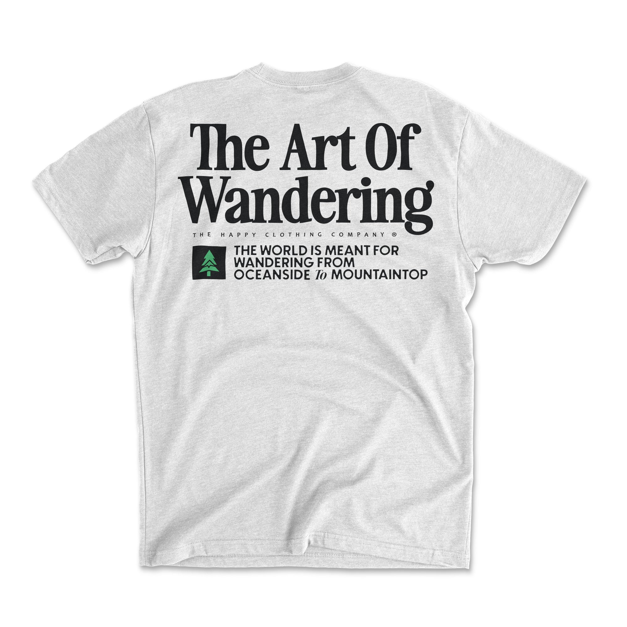 The Art Of Wandering Back Print 'Explorer Tee' | Lightweight Blend |