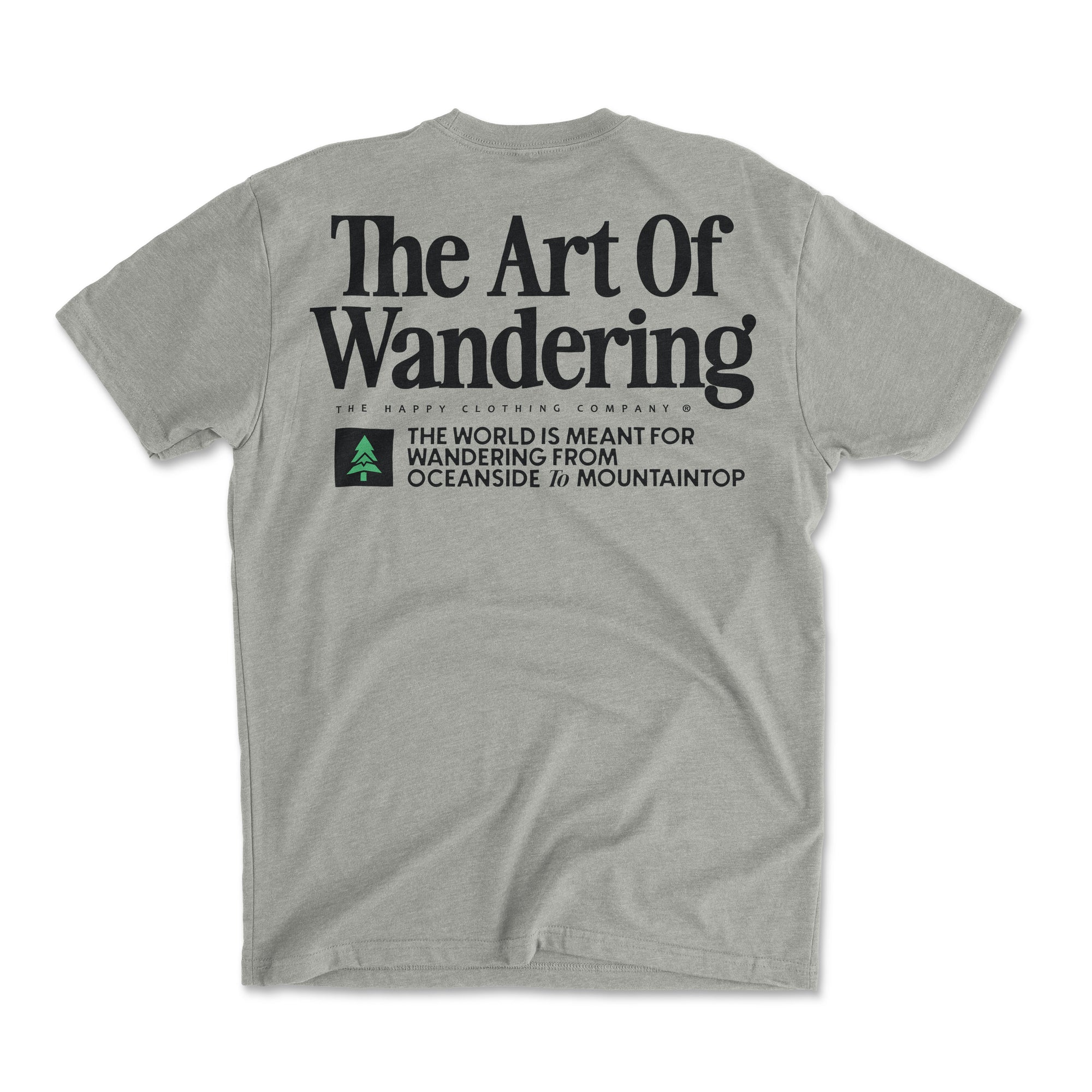 The Art Of Wandering Back Print 'Explorer Tee' | Lightweight Blend |