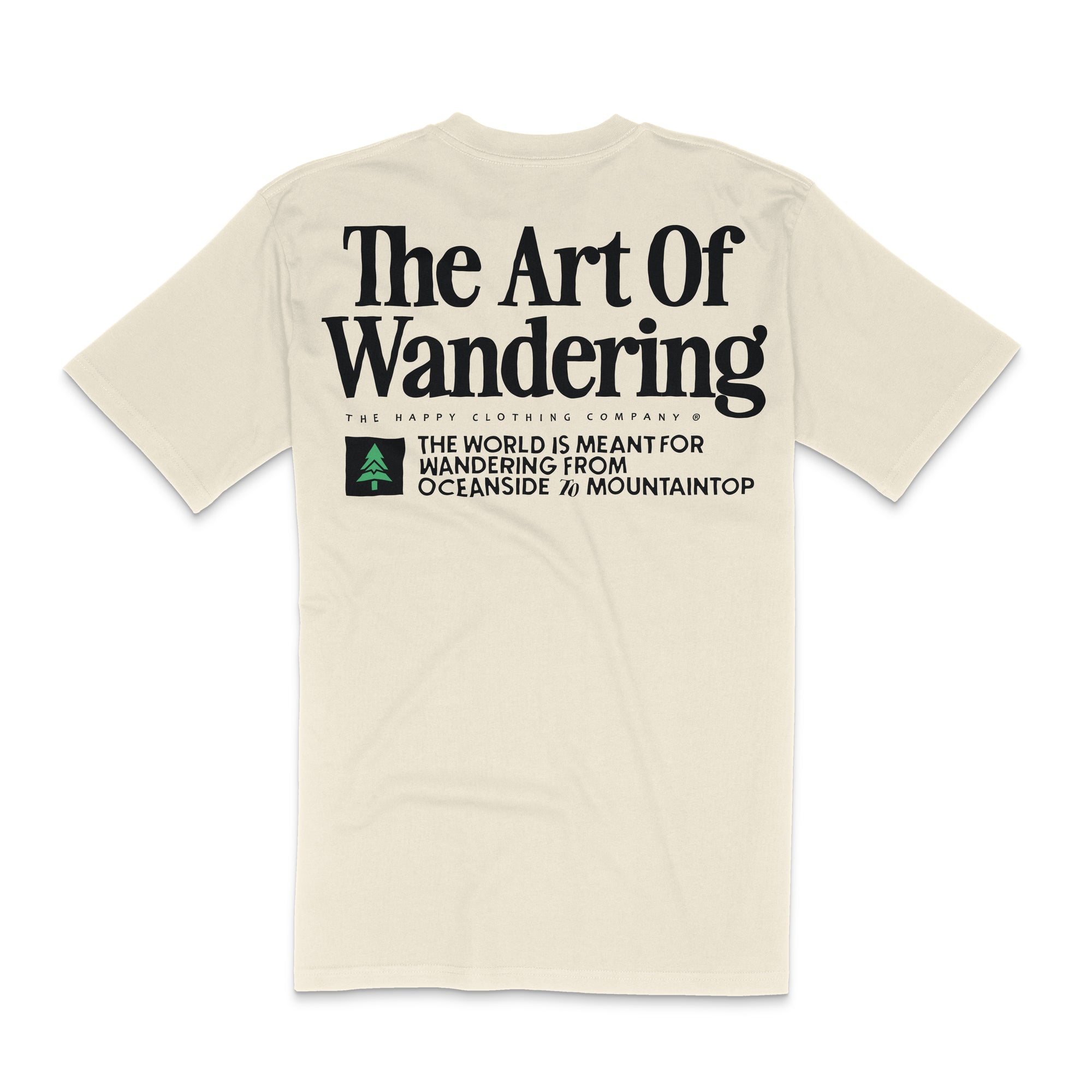 The Art Of Wandering Back Print 'Lifestyle Tee' | Premium Heavyweight |