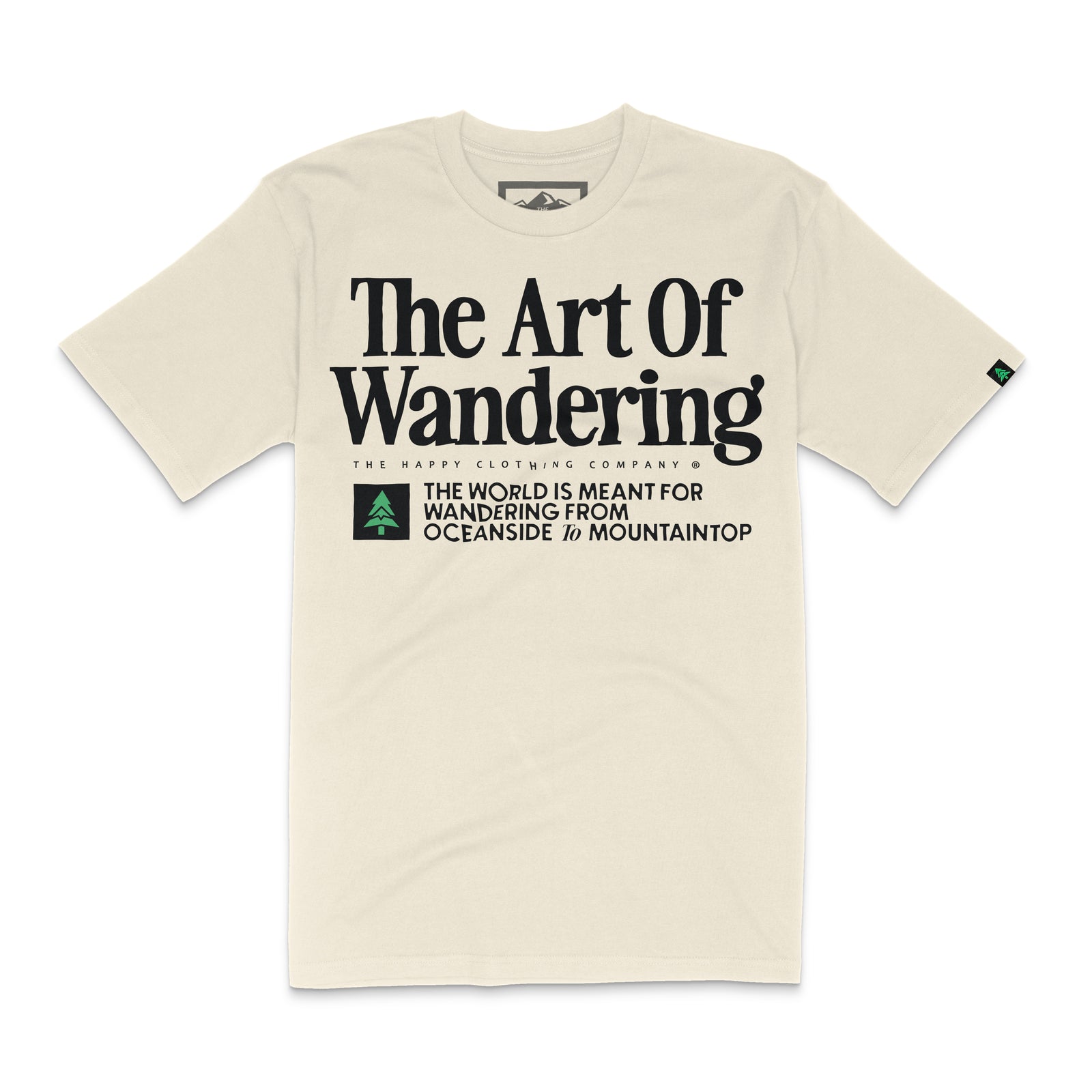 The Art Of Wandering 'Lifestyle Tee' | Premium Heavyweight | - The Happy Clothing Company