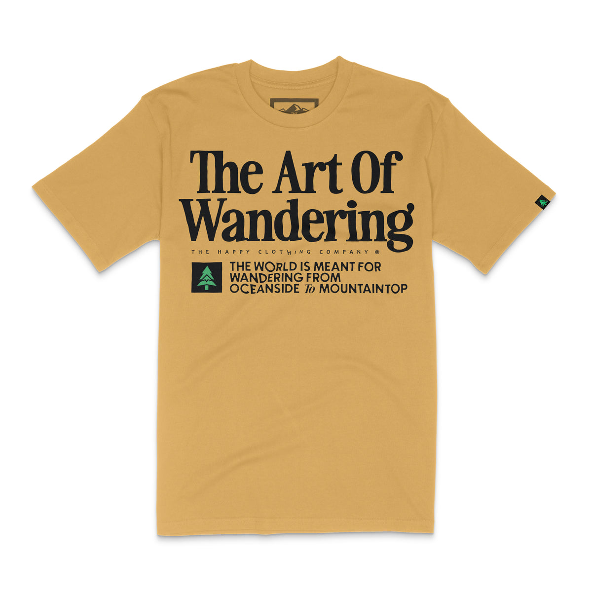 The Art Of Wandering 'Lifestyle Tee' | Premium Heavyweight | - The Happy Clothing Company