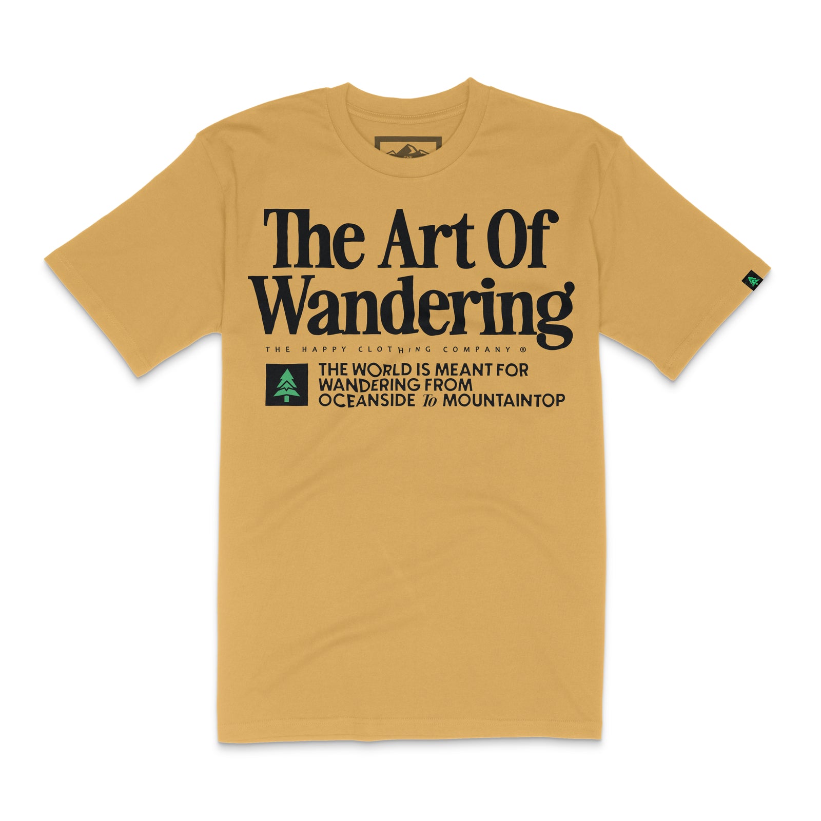 The Art Of Wandering 'Lifestyle Tee' | Premium Heavyweight | - The Happy Clothing Company
