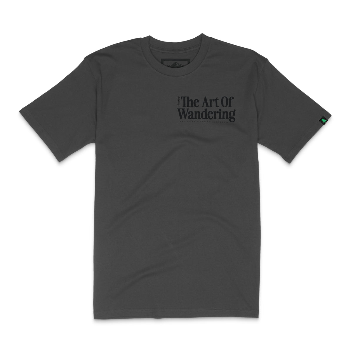 The Art Of Wandering Back Print 'Lifestyle Tee' | Premium Heavyweight | - The Happy Clothing Company