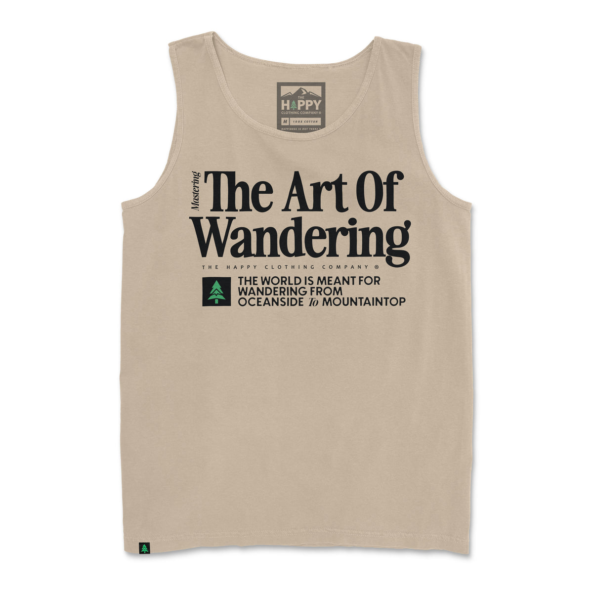 The Art of Wandering Pigment-Dyed Tank - The Happy Clothing Company