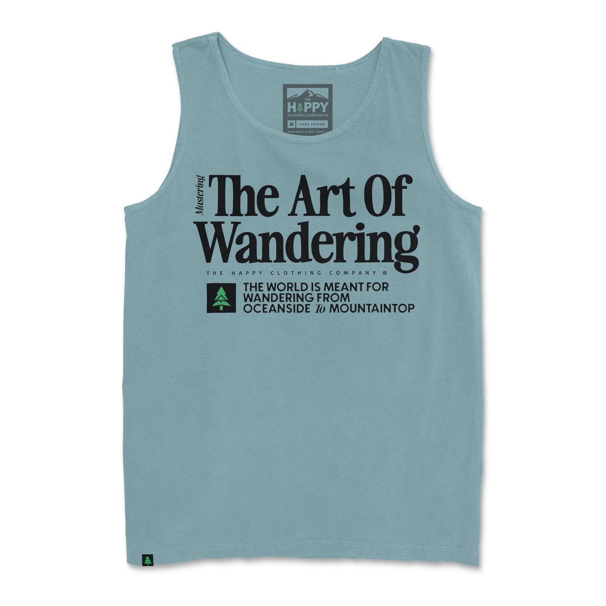 The Art of Wandering Pigment-Dyed Tank - The Happy Clothing Company