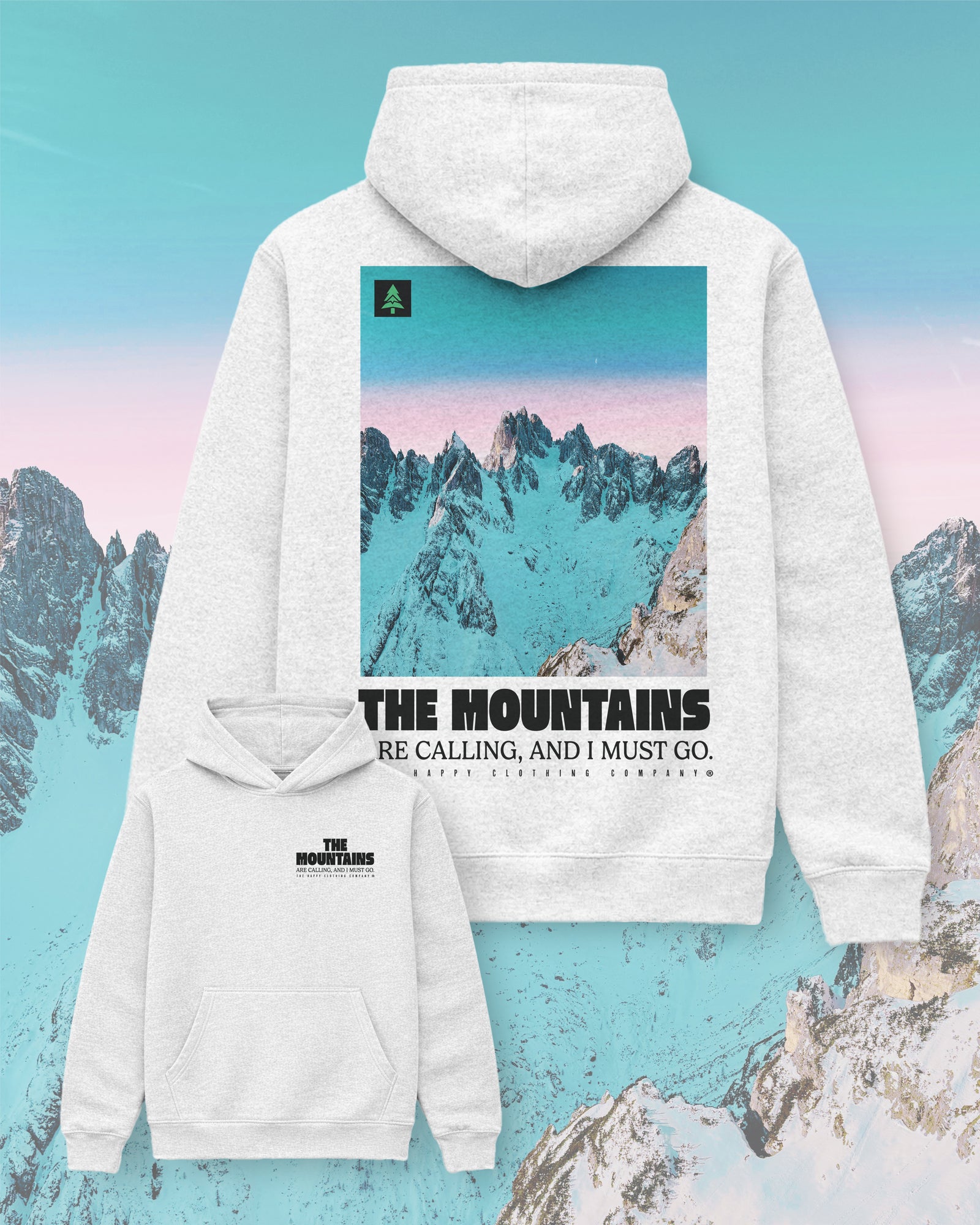 The Mountains Are Calling X John Muir Unisex Relaxed Hoodie - The Happy Clothing Company