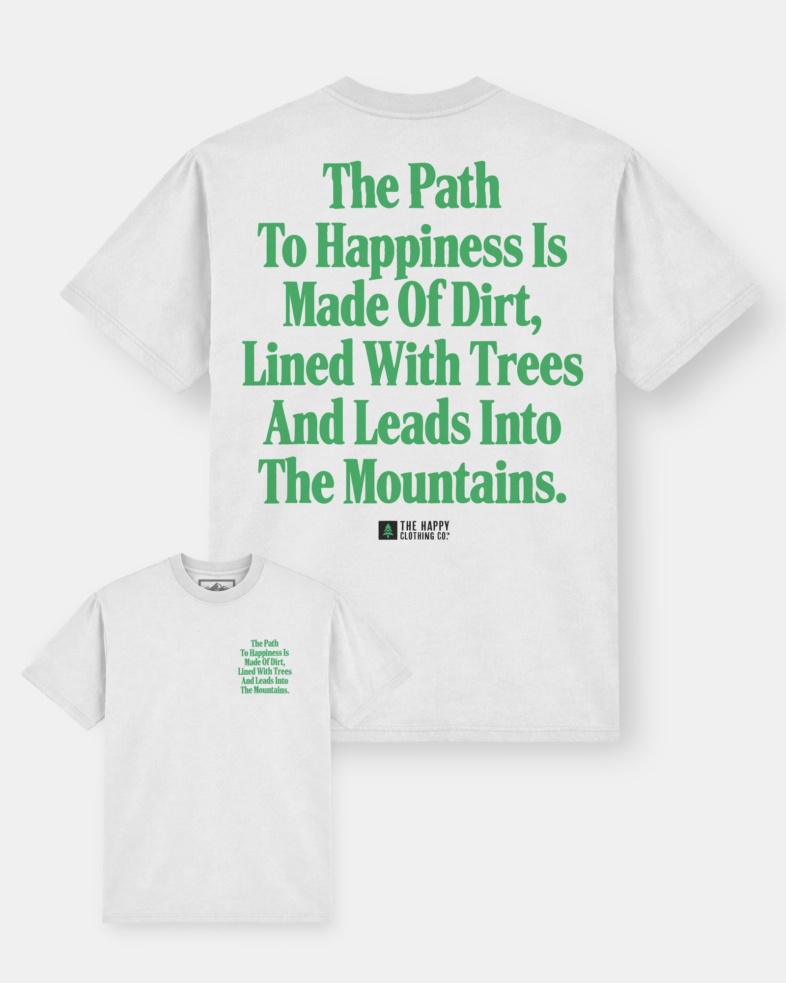 The Path To Happiness Vintage Oversized Tee - The Happy Clothing Company
