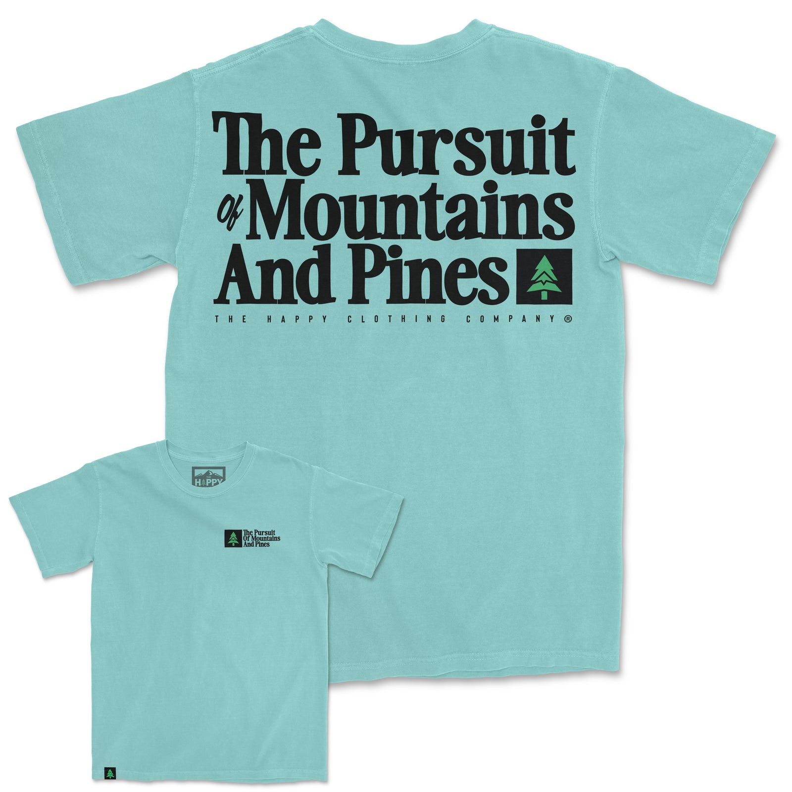 The Pursuit Of Mountains and Pines Nature-Dyed Tee - The Happy Clothing Company