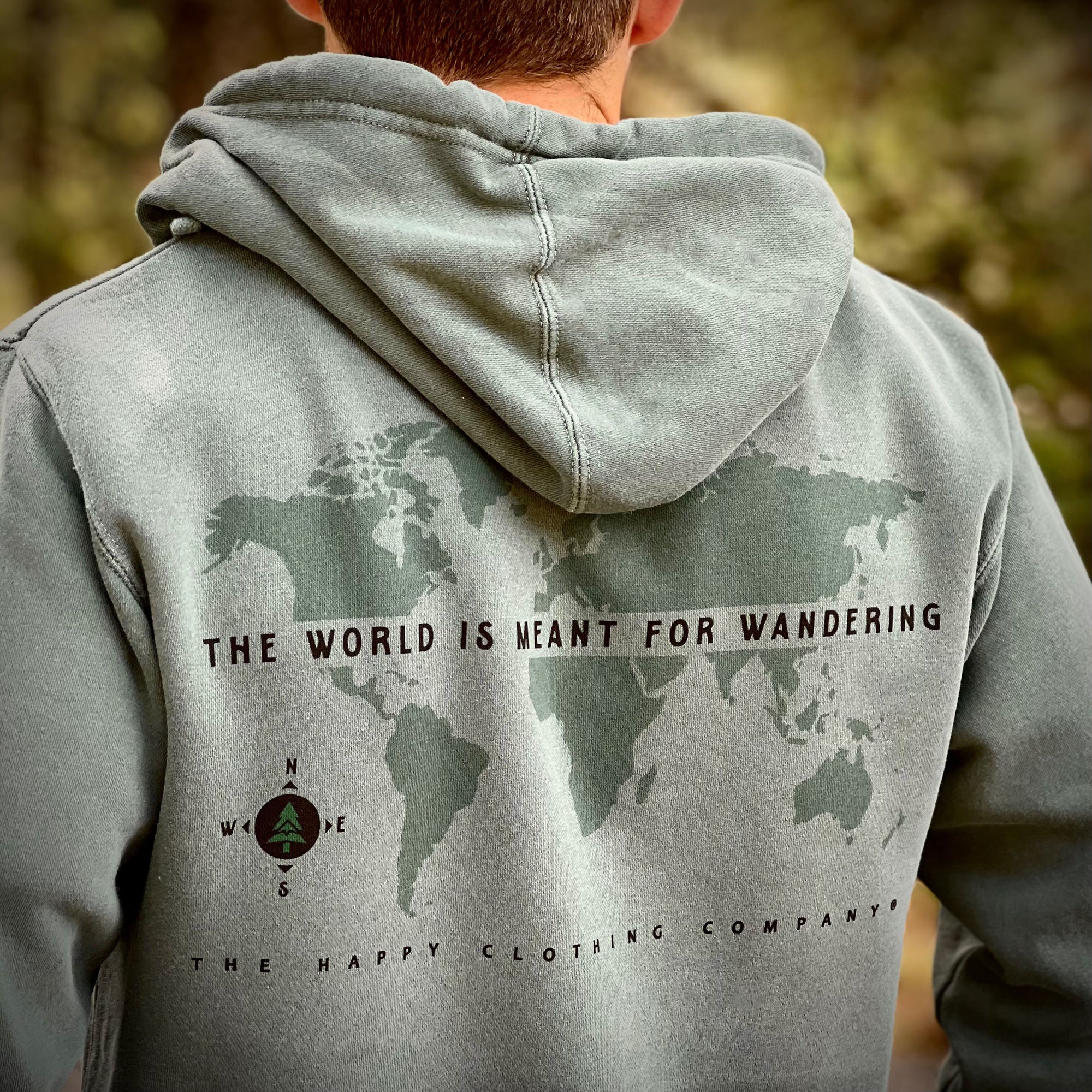 The World Is Meant For Wandering Nature-Dyed Unisex Hoodie