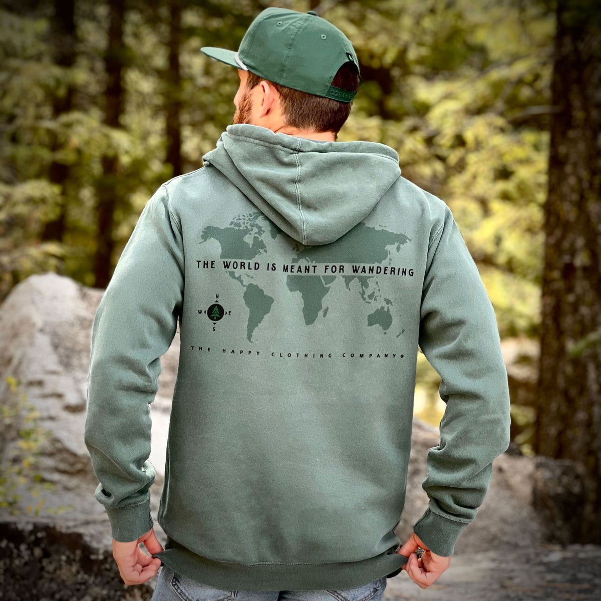 The World Is Meant For Wandering Nature-Dyed Unisex Hoodie