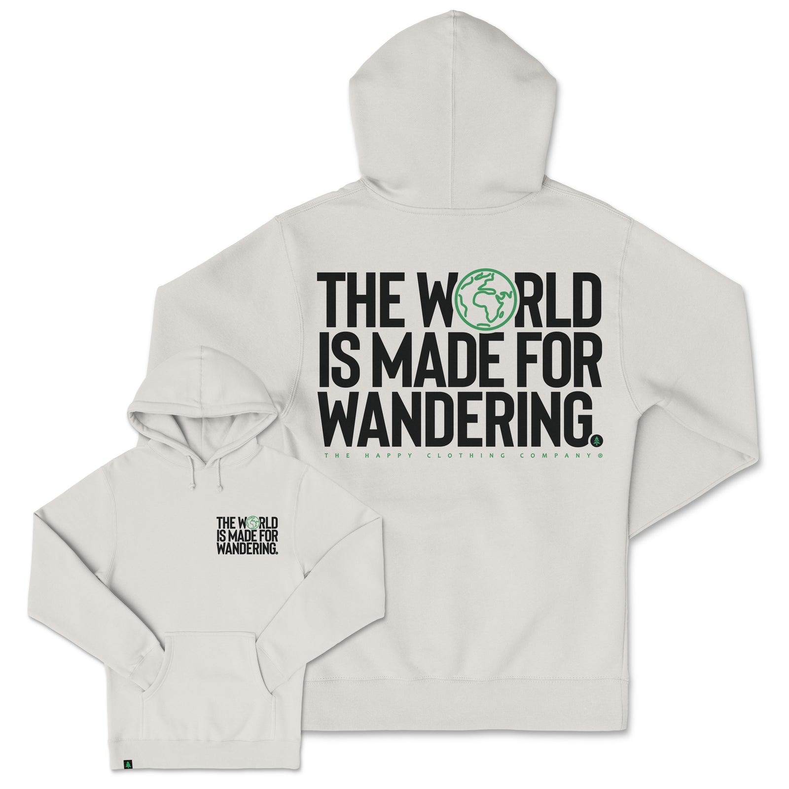 The World Is Made For Wandering Heavyweight Hoodie - The Happy Clothing Company